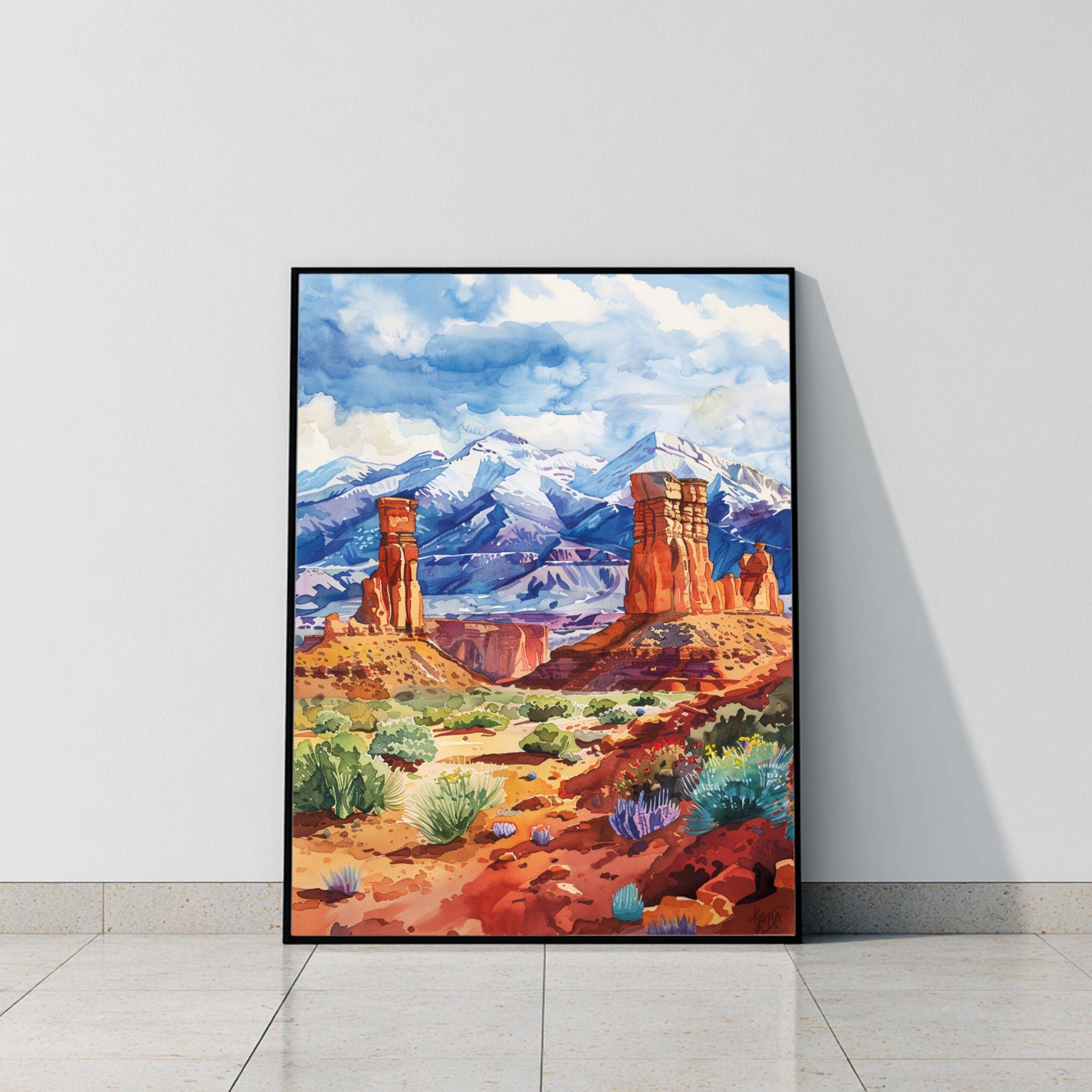 Utah United States of America Watercolor Print: Travel Art Poster - Image 8
