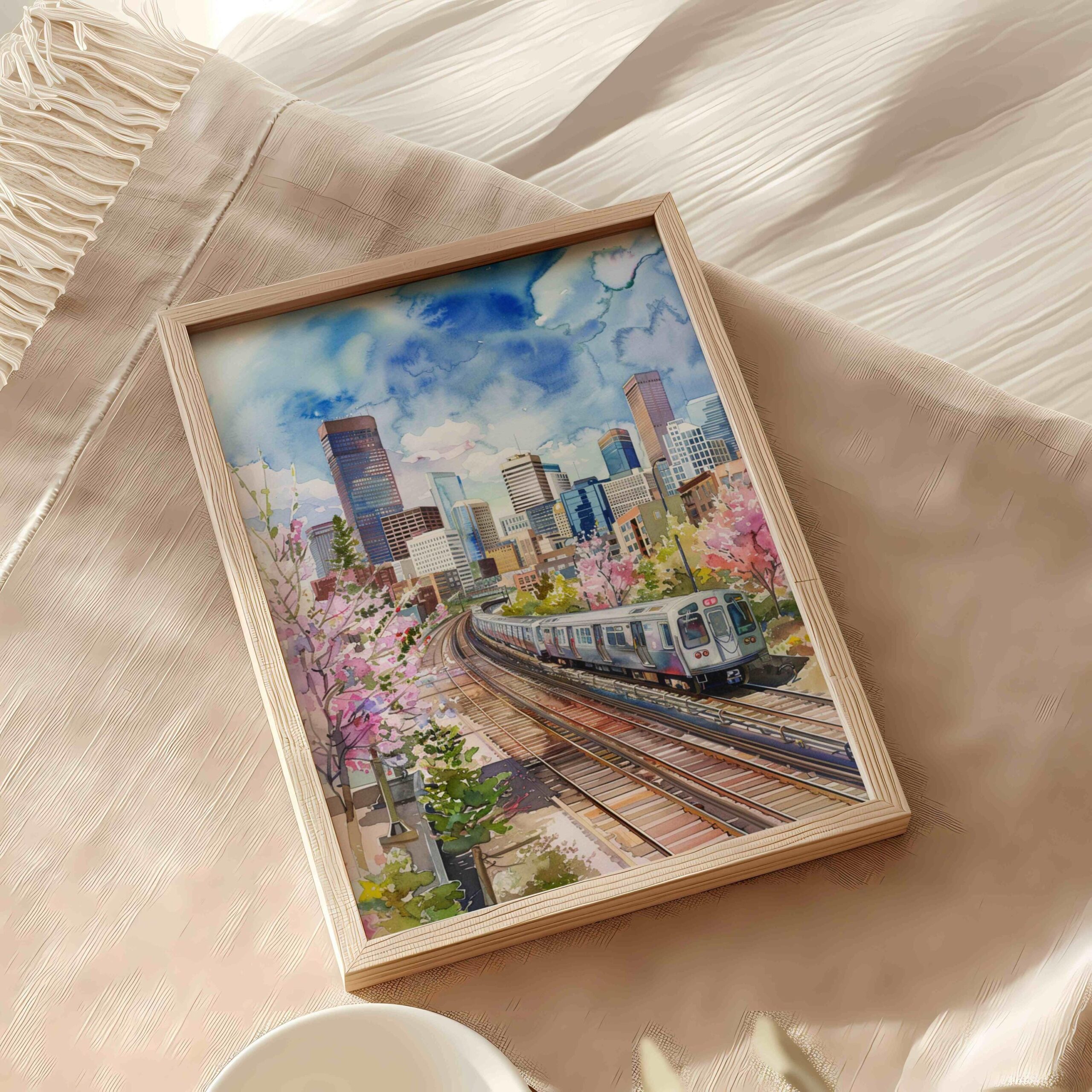 Denver Colorado USA Watercolor Print: Travel Art Poster - Image 9