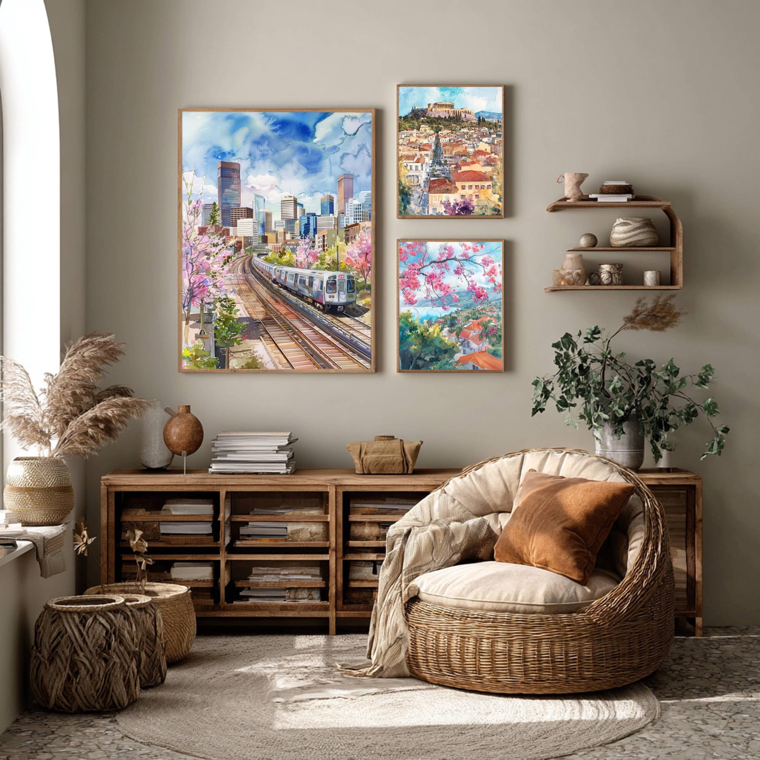 Denver Colorado USA Watercolor Print: Travel Art Poster - Image 2