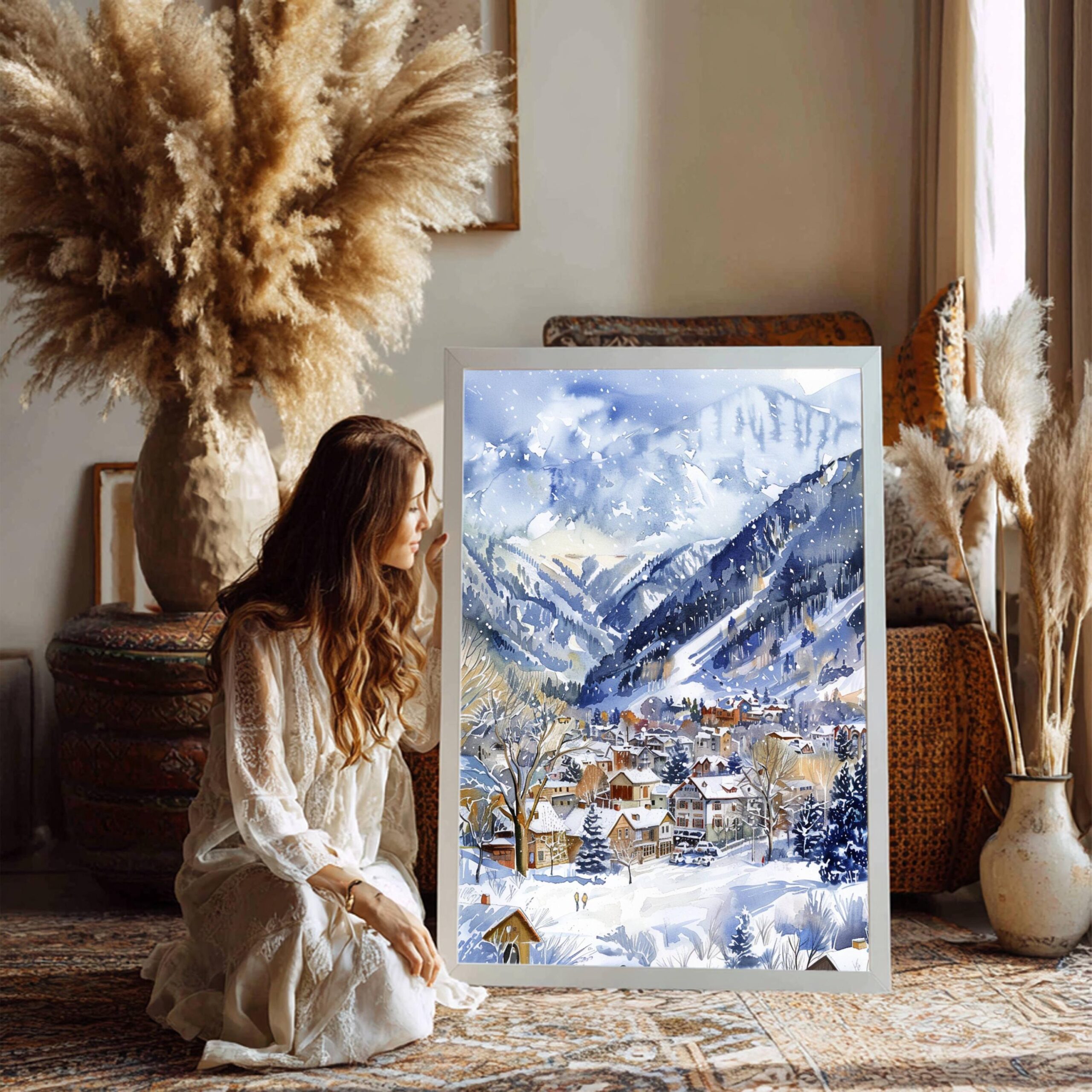 Aspen Colorado USA Watercolor: American Travel Art Poster - Image 3