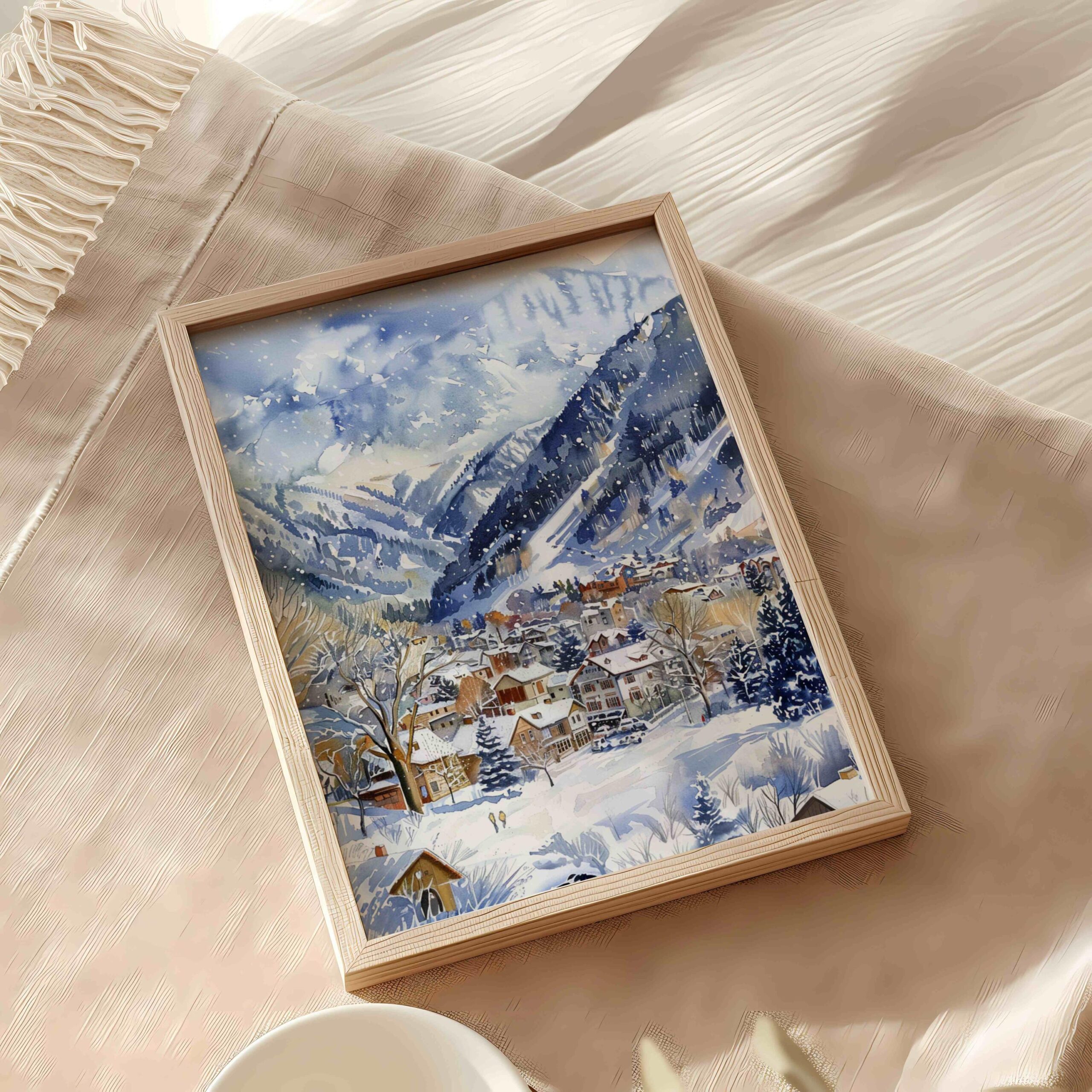 Aspen Colorado USA Watercolor: American Travel Art Poster - Image 9