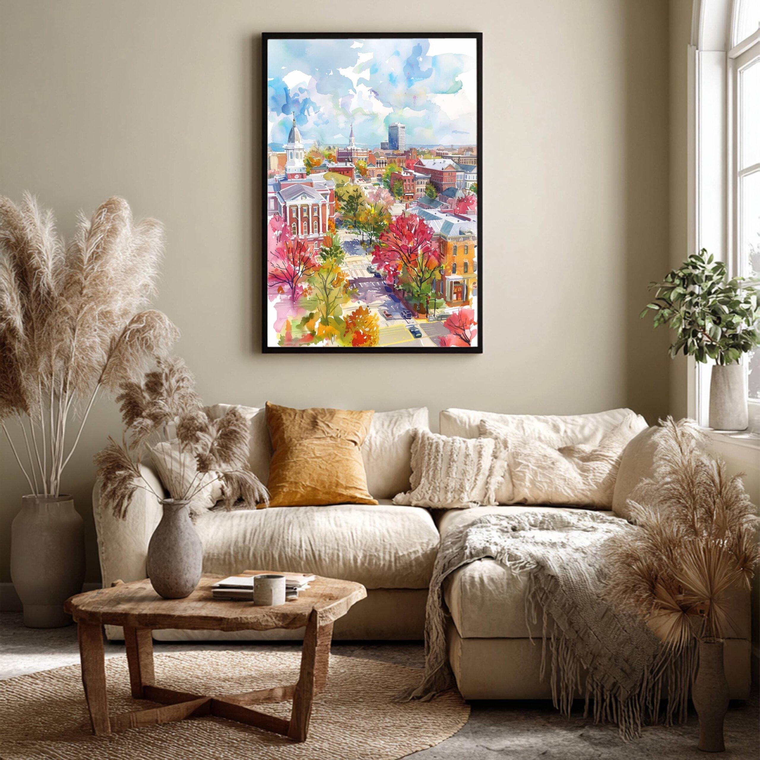 Montgomery Alabama USA Watercolor: Travel Art Poster - Image 7