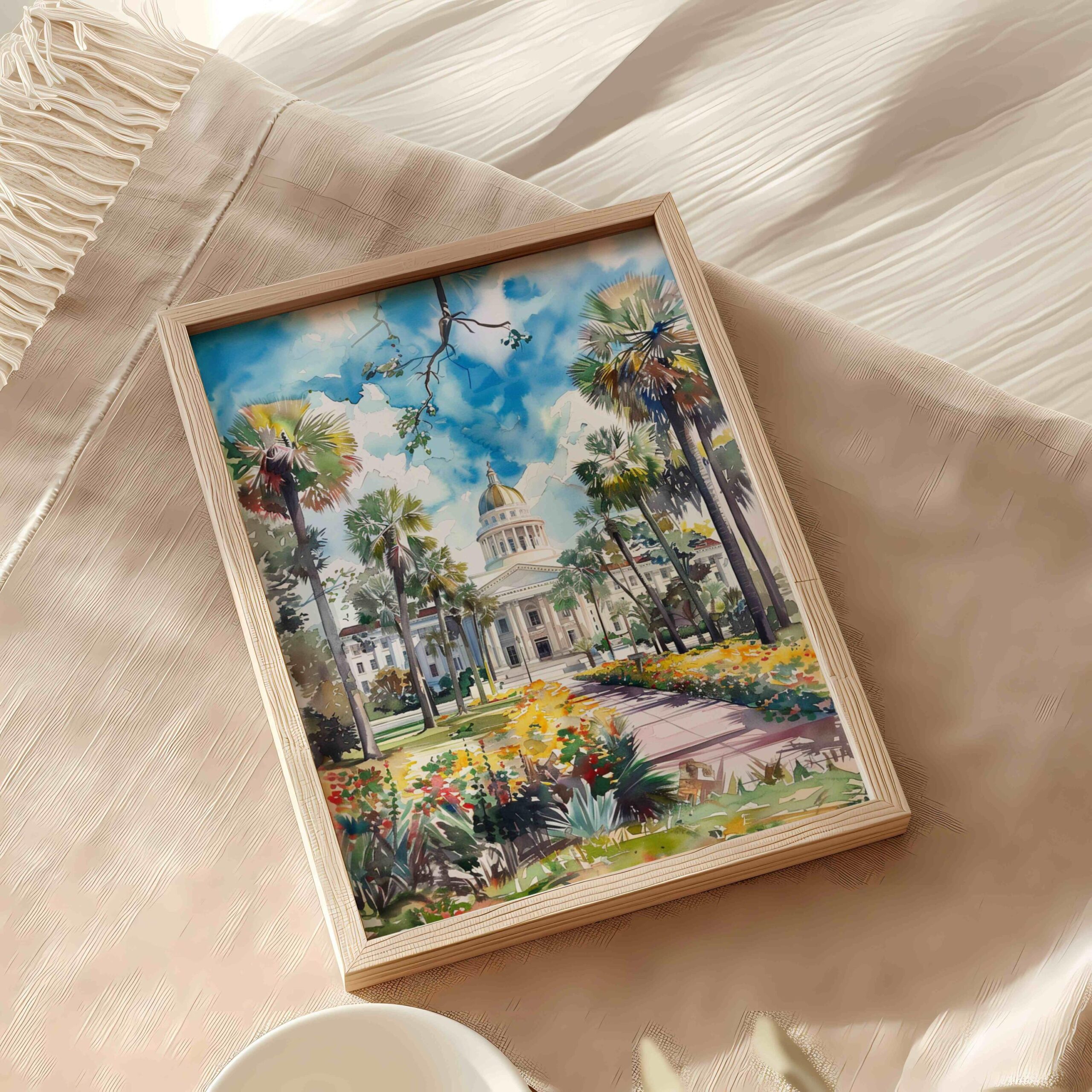 Tallahassee Florida USA Watercolor Print: Travel Art Poster - Image 9