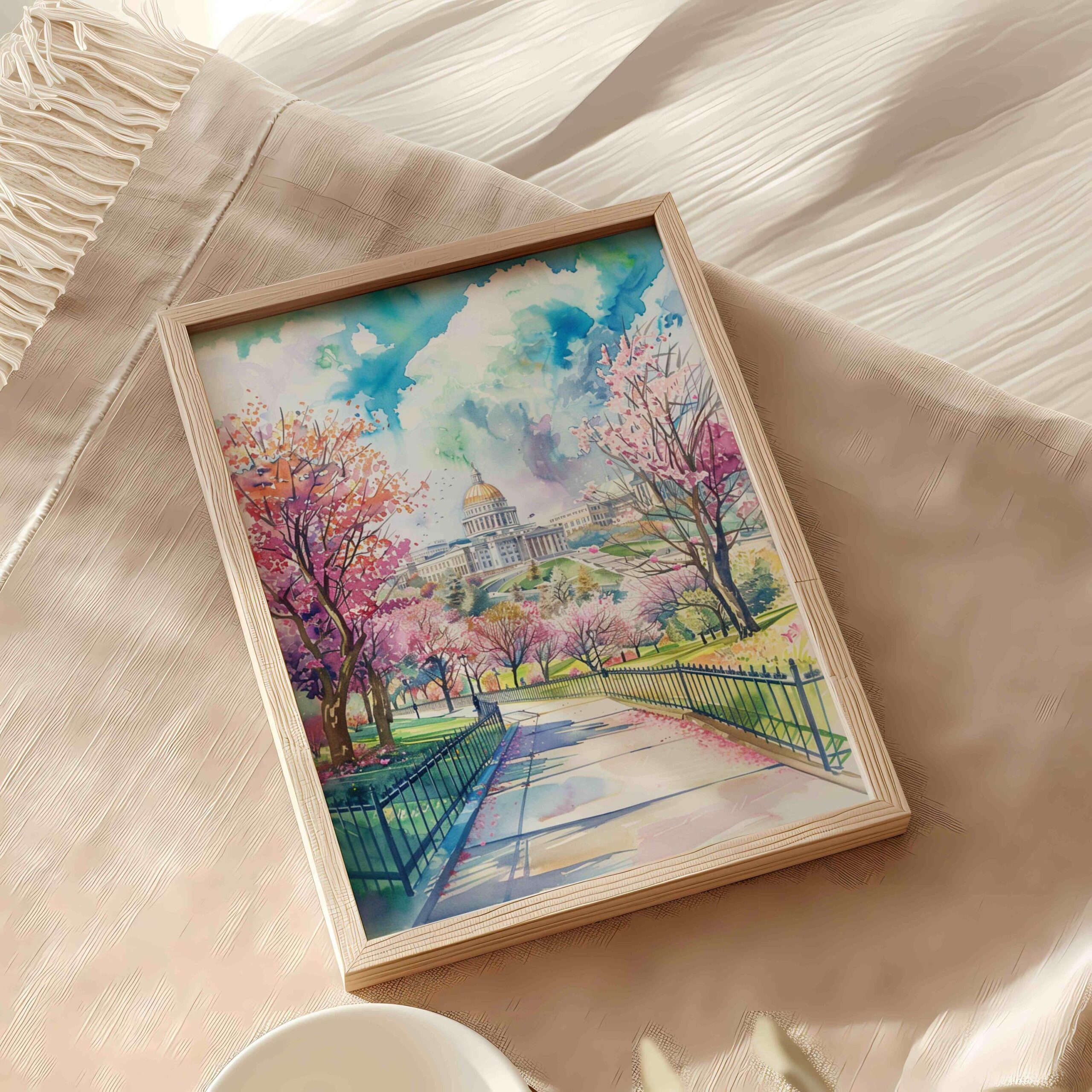 Harrisburg Pennsylvania USA Watercolor Print: Travel Art Poster - Image 9