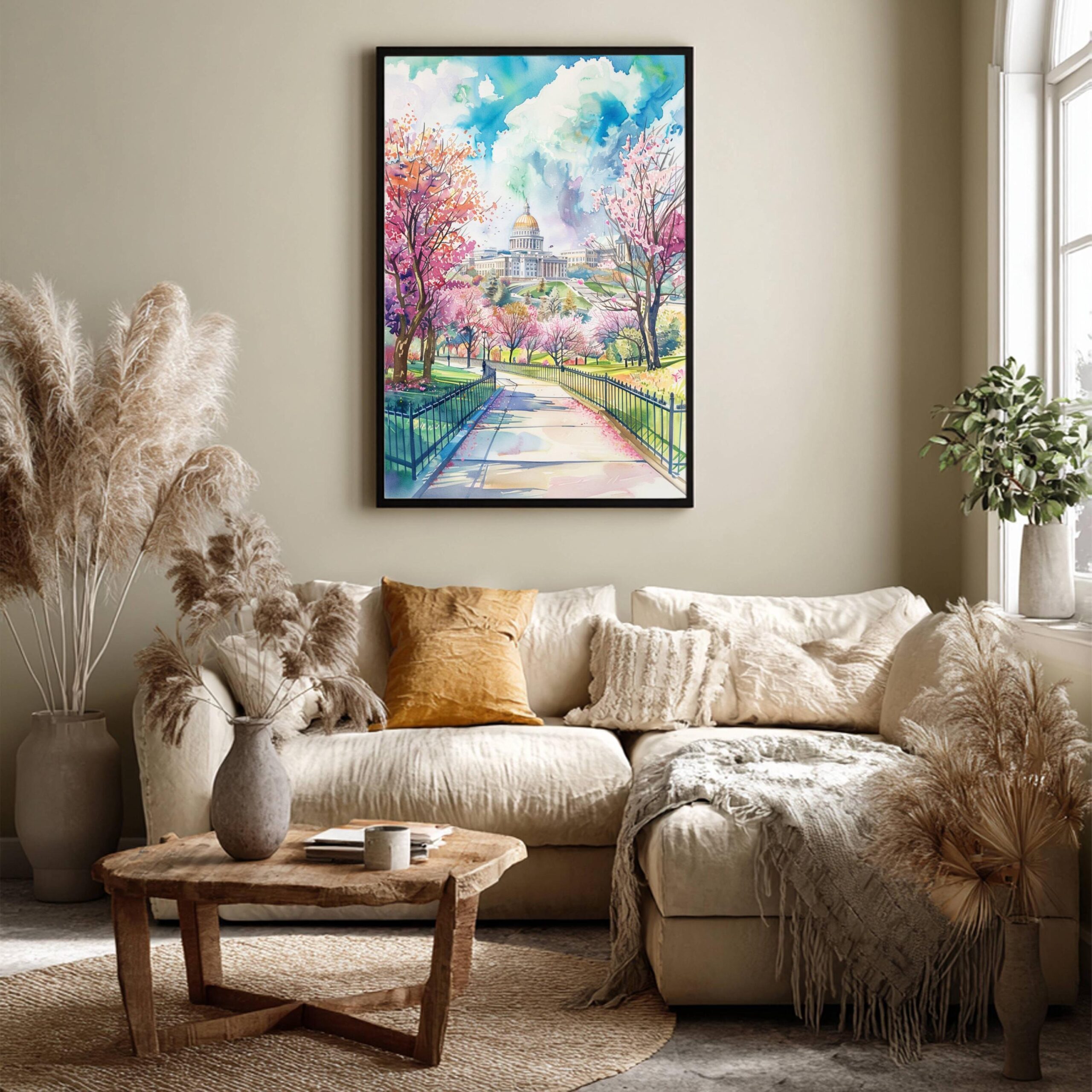 Harrisburg Pennsylvania USA Watercolor Print: Travel Art Poster - Image 7