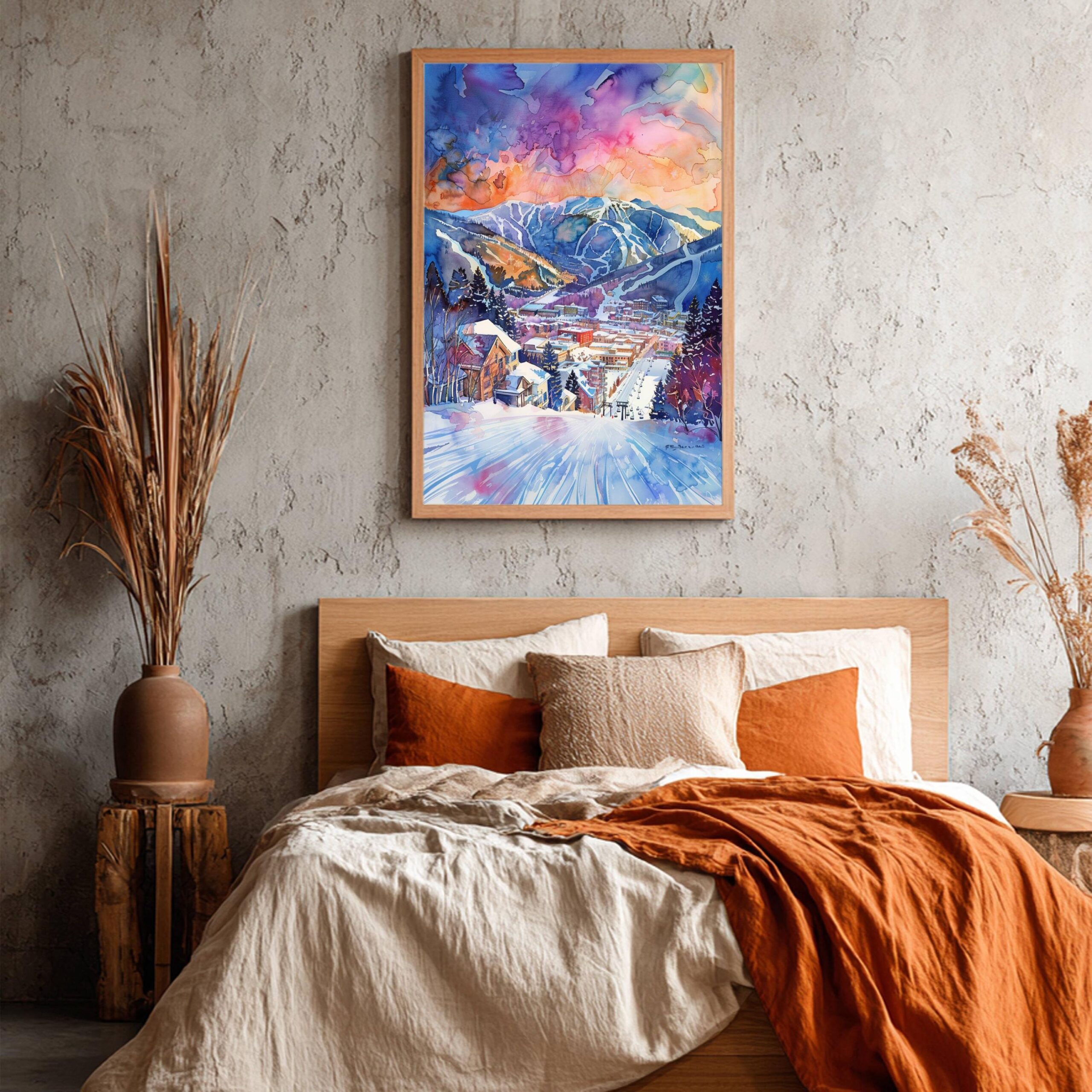 Aspen Colorado USA Watercolor: American Travel Art Poster - Image 6