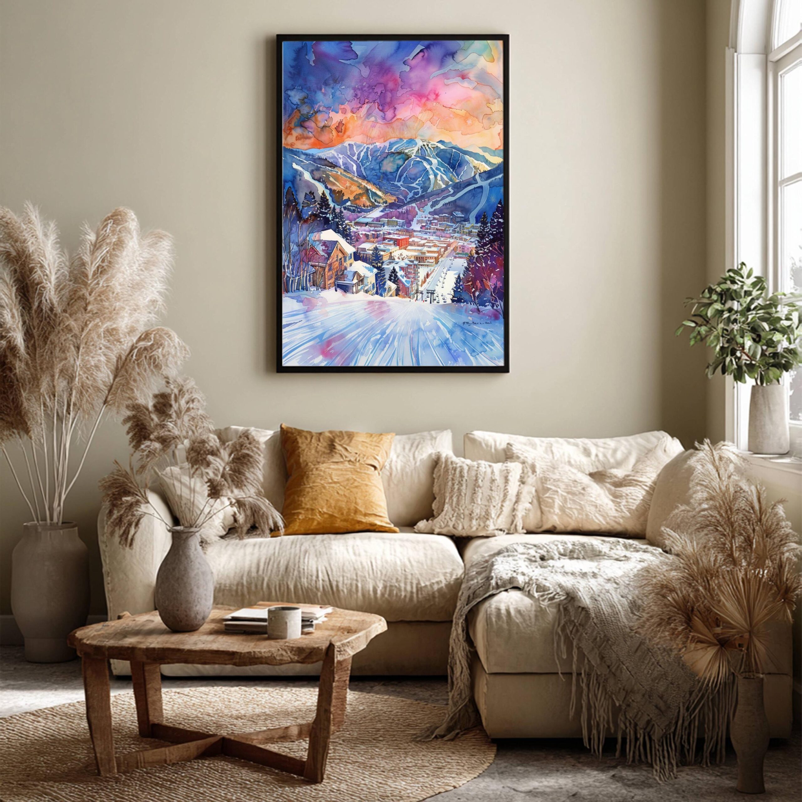 Aspen Colorado USA Watercolor: American Travel Art Poster - Image 7