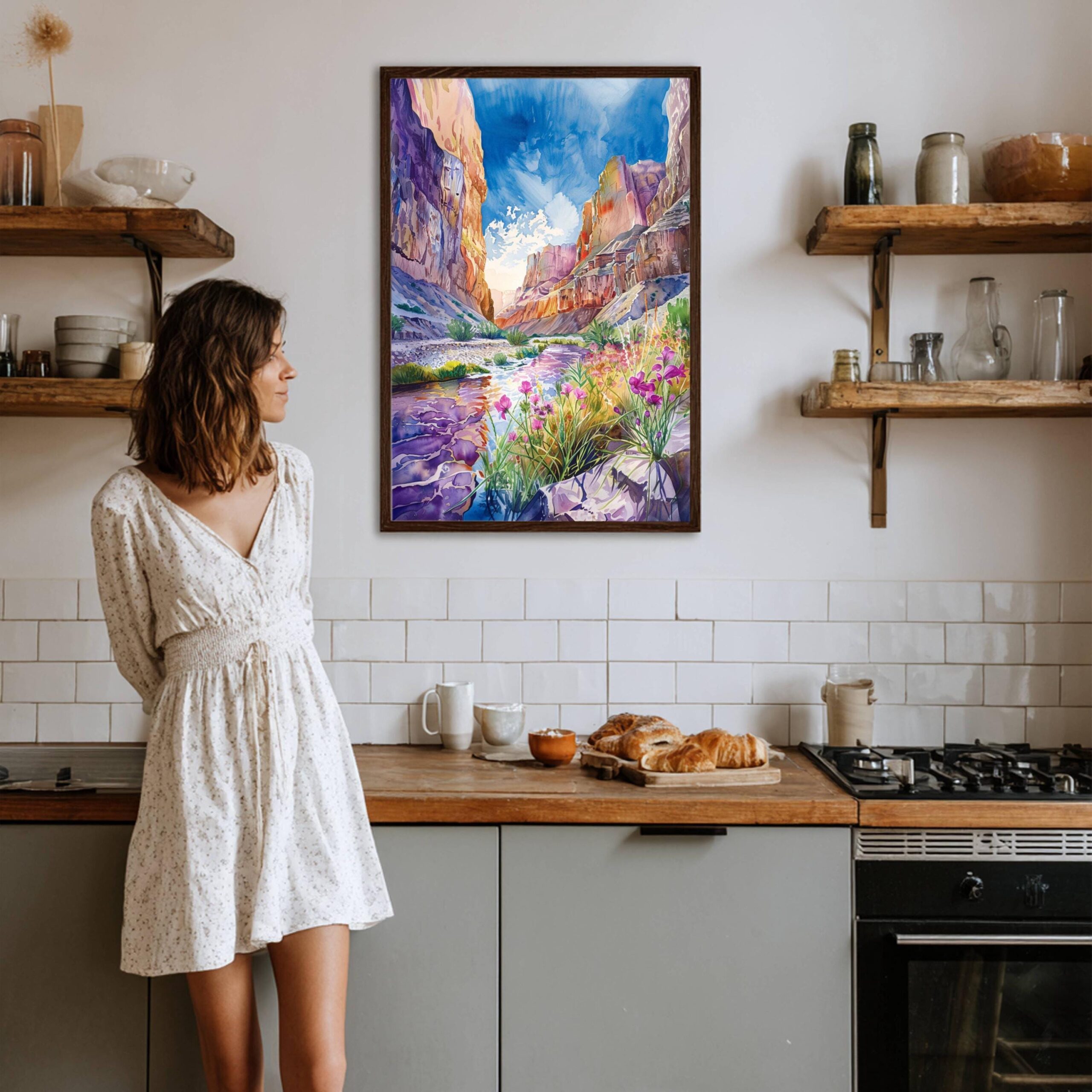 Big Bend National Park Texas USA Watercolor: Travel Art Poster - Image 4
