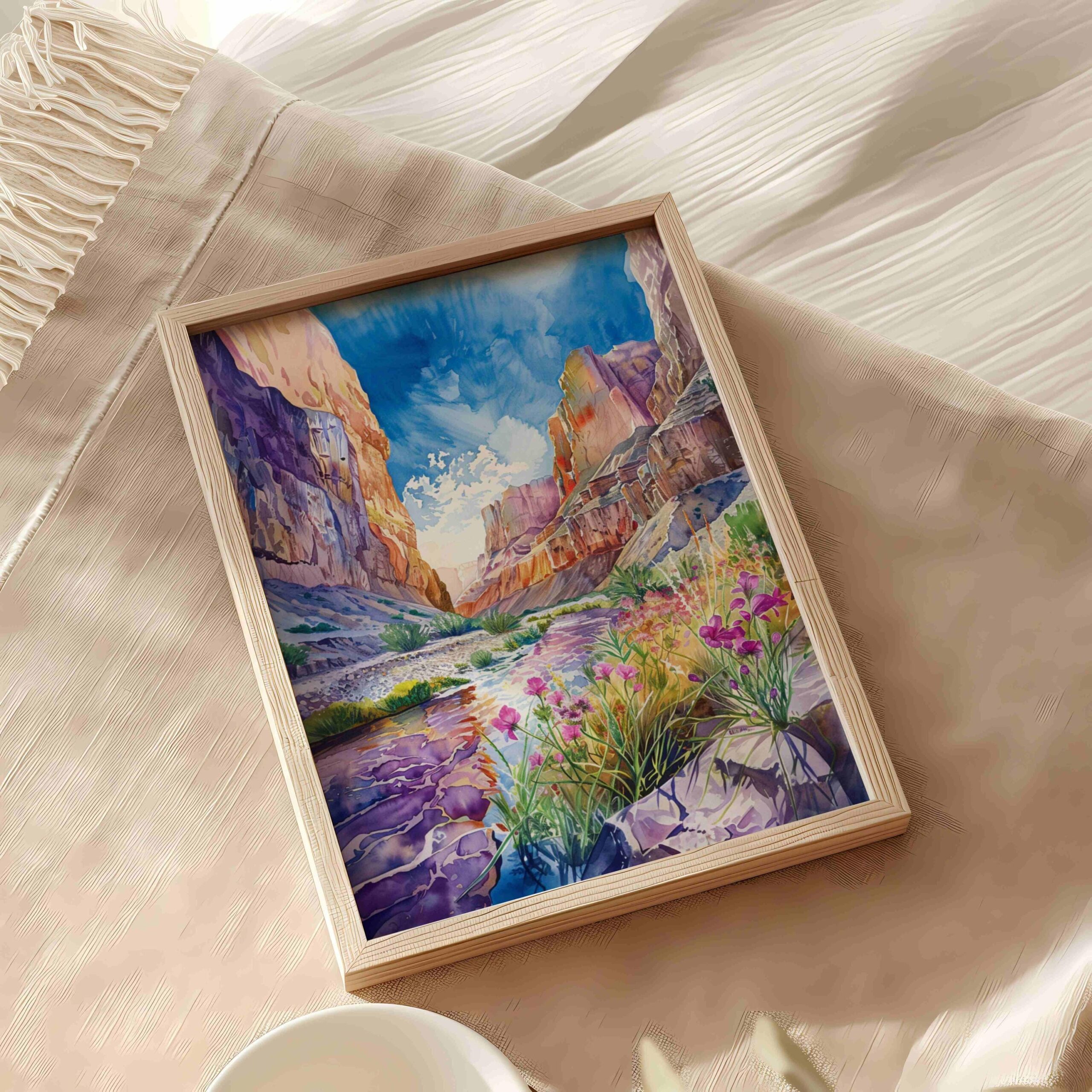 Big Bend National Park Texas USA Watercolor: Travel Art Poster - Image 8
