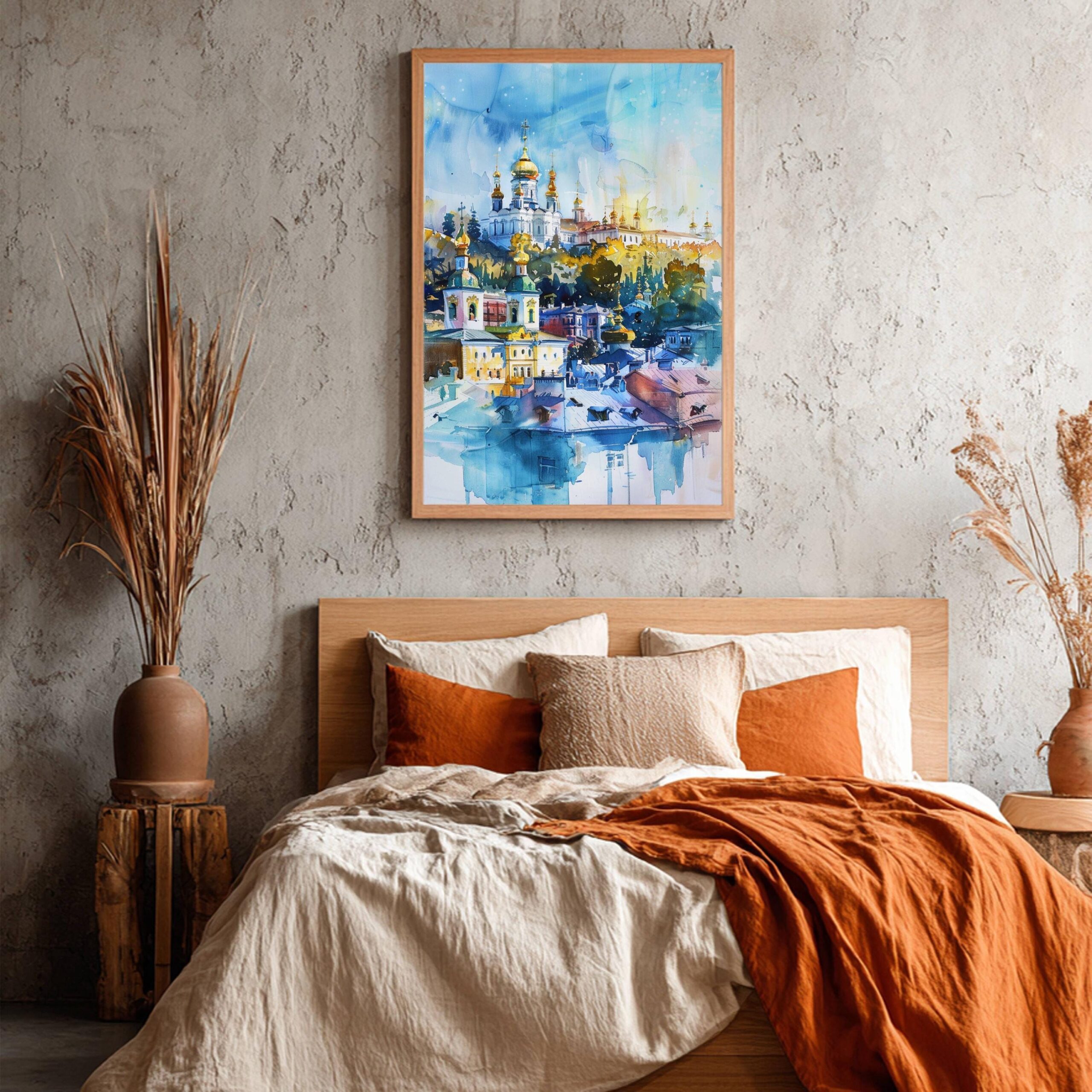 Kyiv-Pechersk Lavra Ukraine Europe Watercolor Print: Travel Art Poster - Image 6