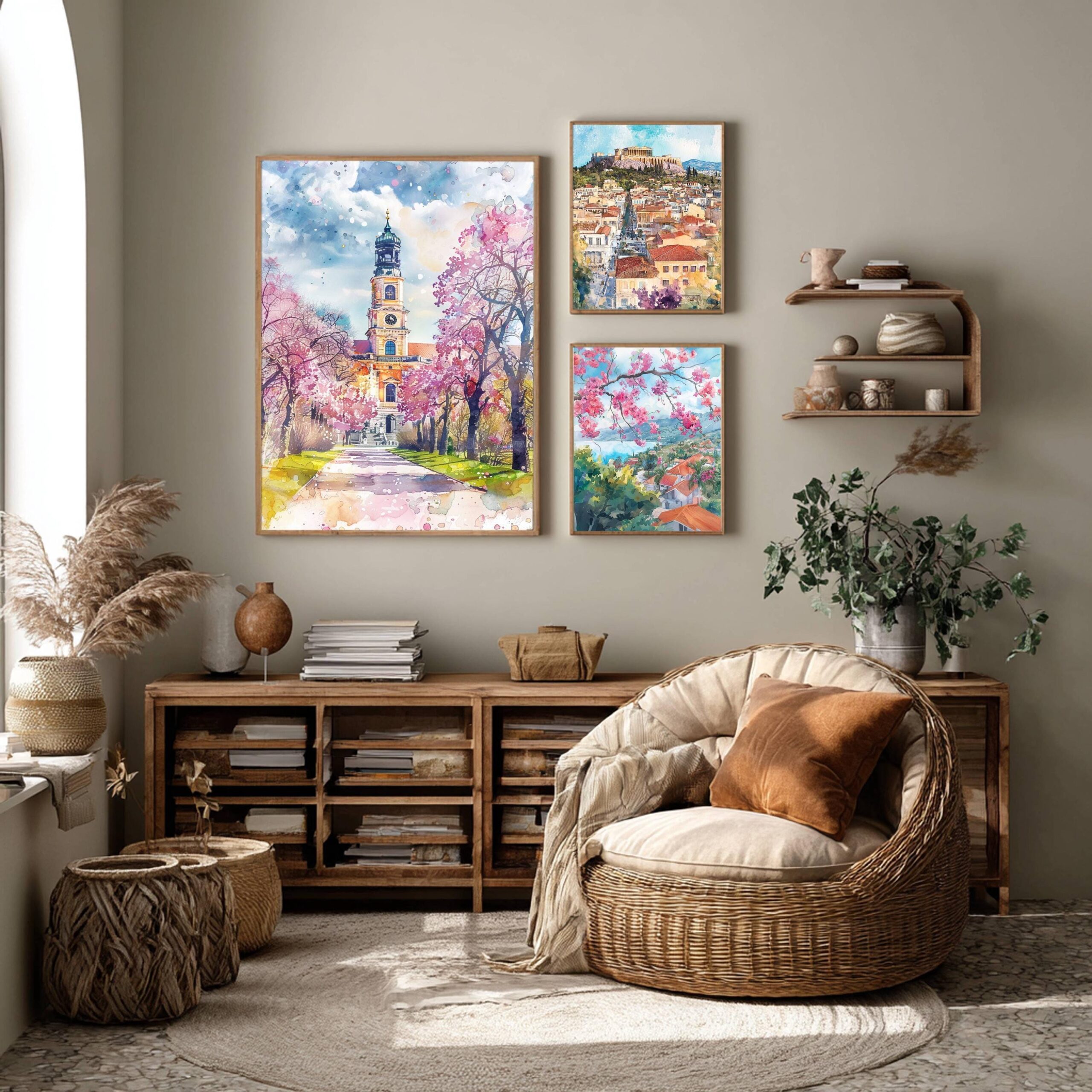 Berlin Charlottenburg Palace Germany Watercolor: Travel Art Poster - Image 2