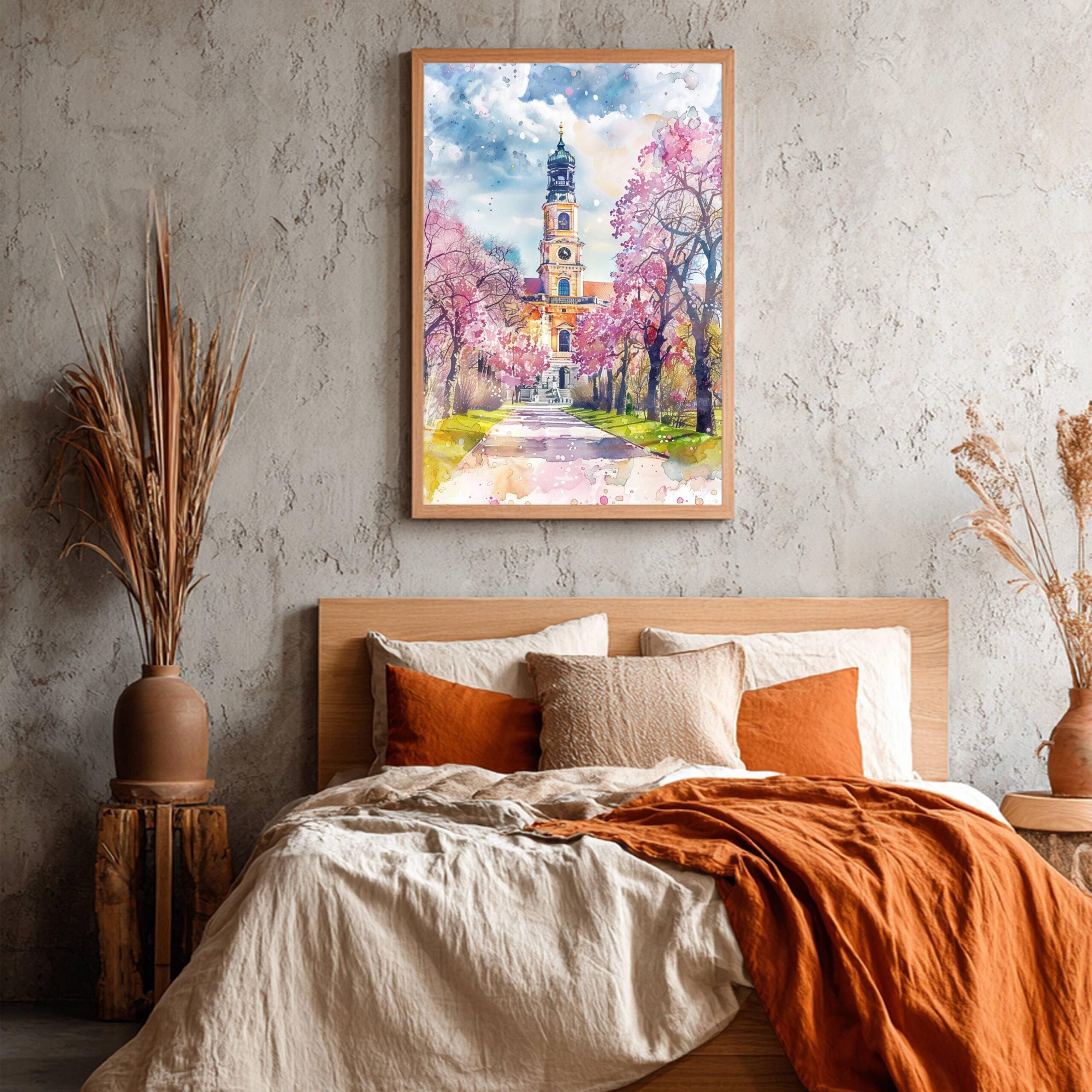 Berlin Charlottenburg Palace Germany Watercolor: Travel Art Poster - Image 6