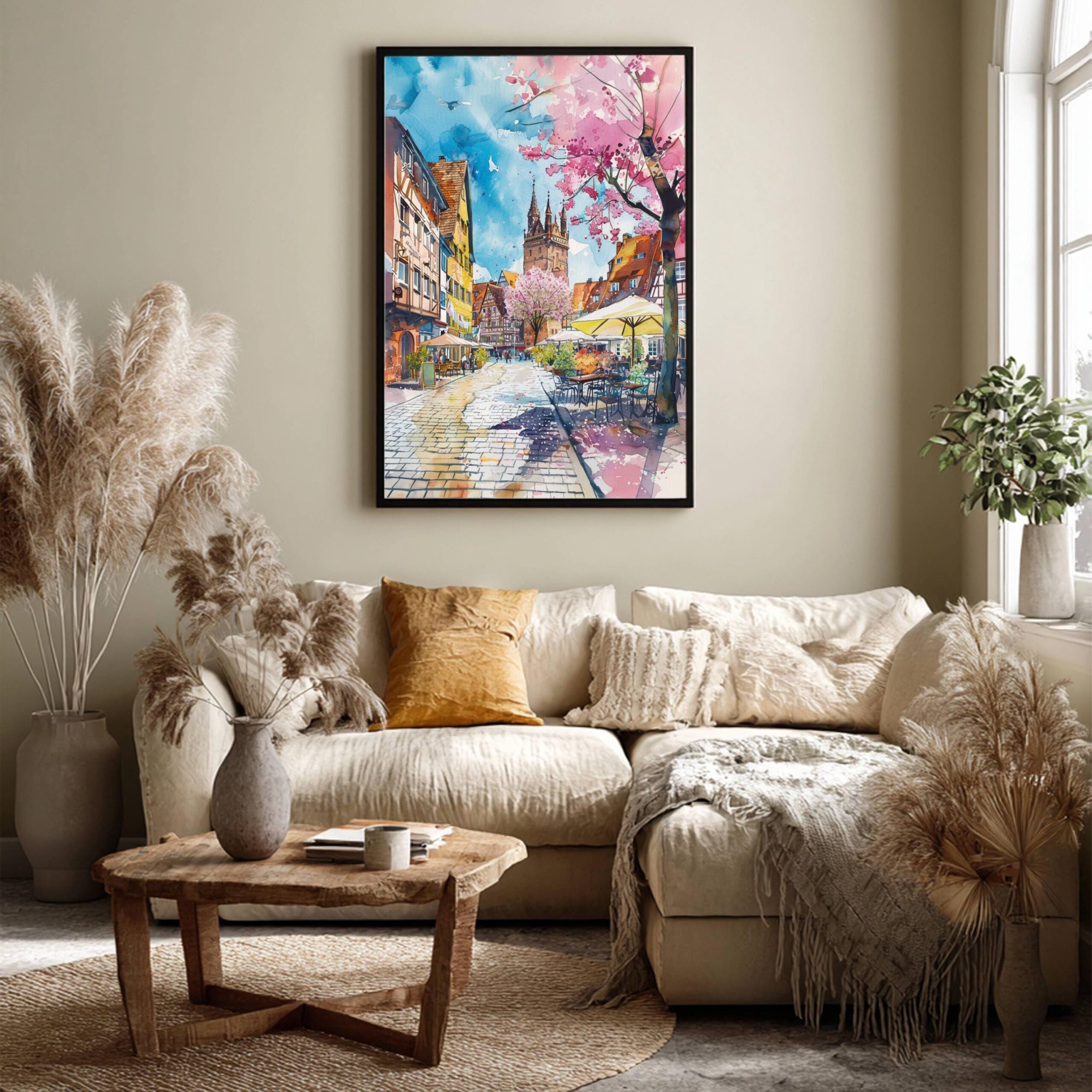Nuremberg Germany Europe Watercolor: Travel Art Poster - Image 7