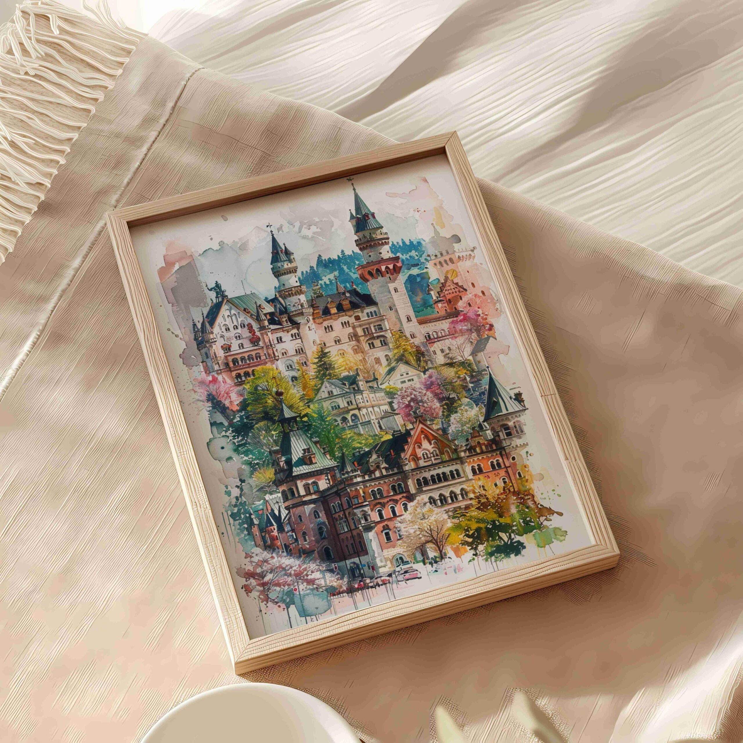 Germany Europe Watercolor: Travel Art Poster - Image 9