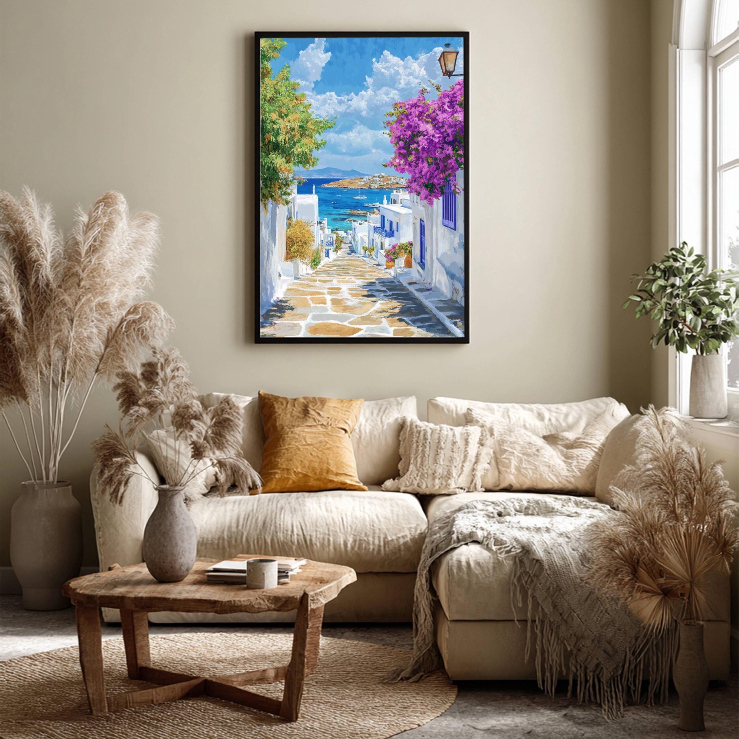 Mykonos Island Greece Watercolor: Greek Travel Art Poster - Image 7