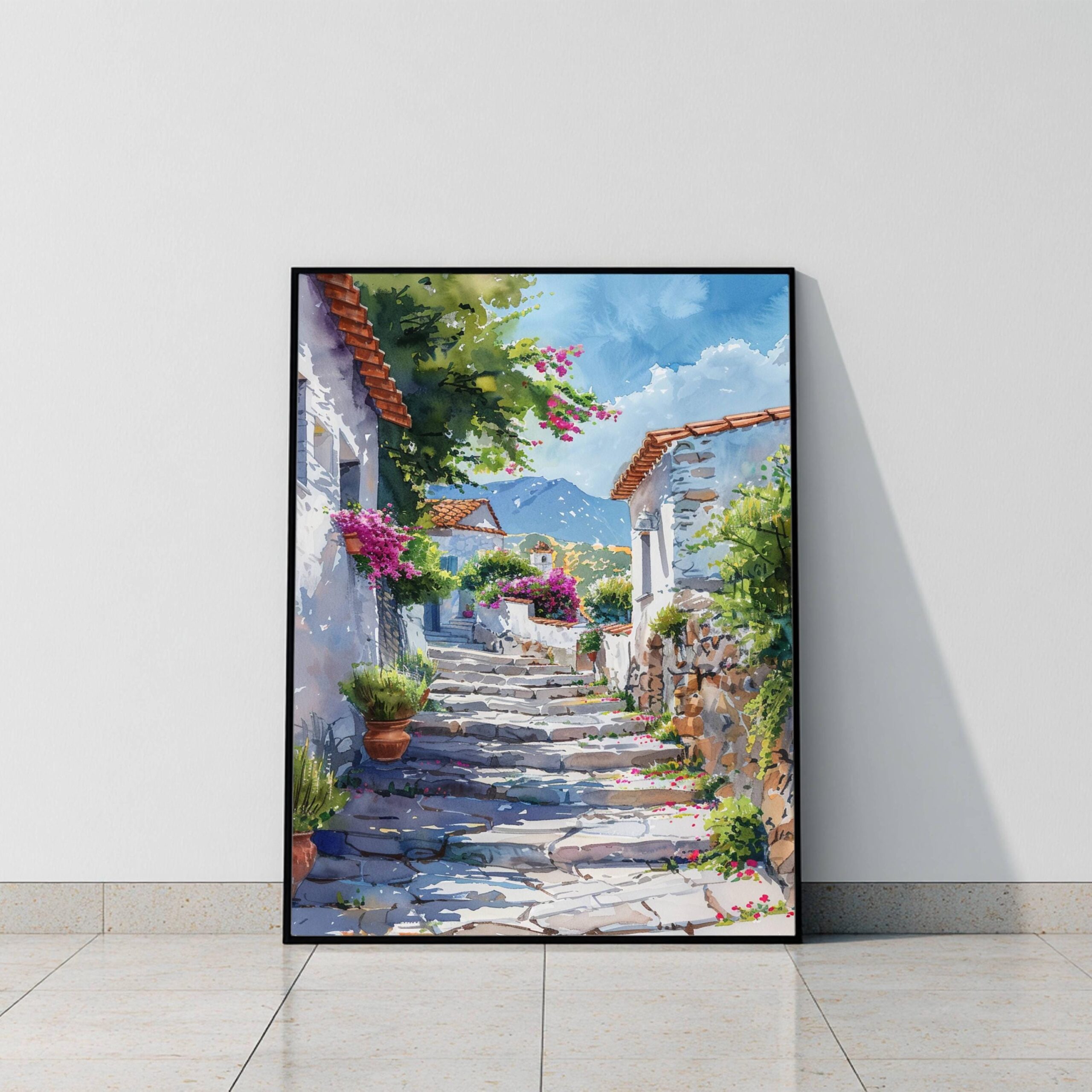 Greece Europe Watercolor Print: Greek Travel Art Poster - Image 8