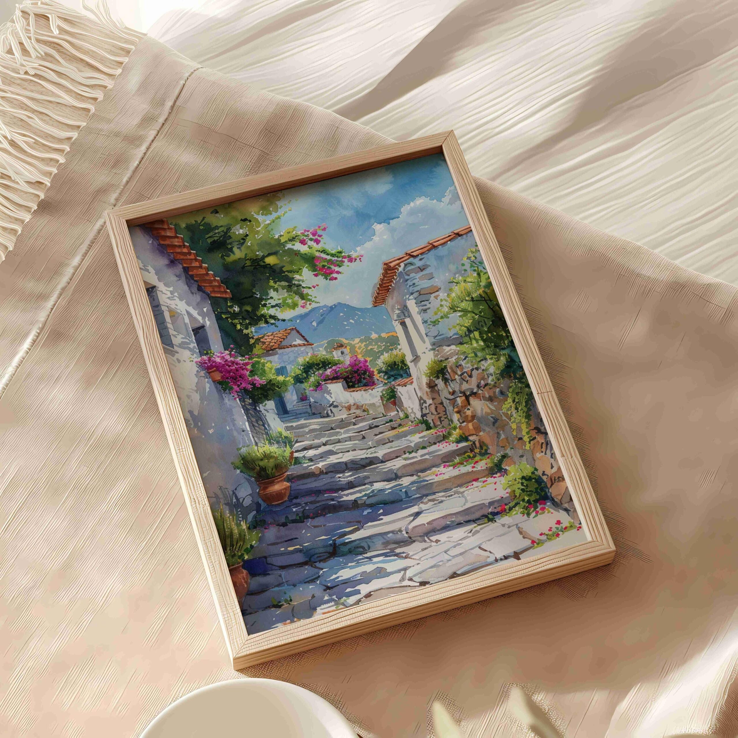 Greece Europe Watercolor Print: Greek Travel Art Poster - Image 9