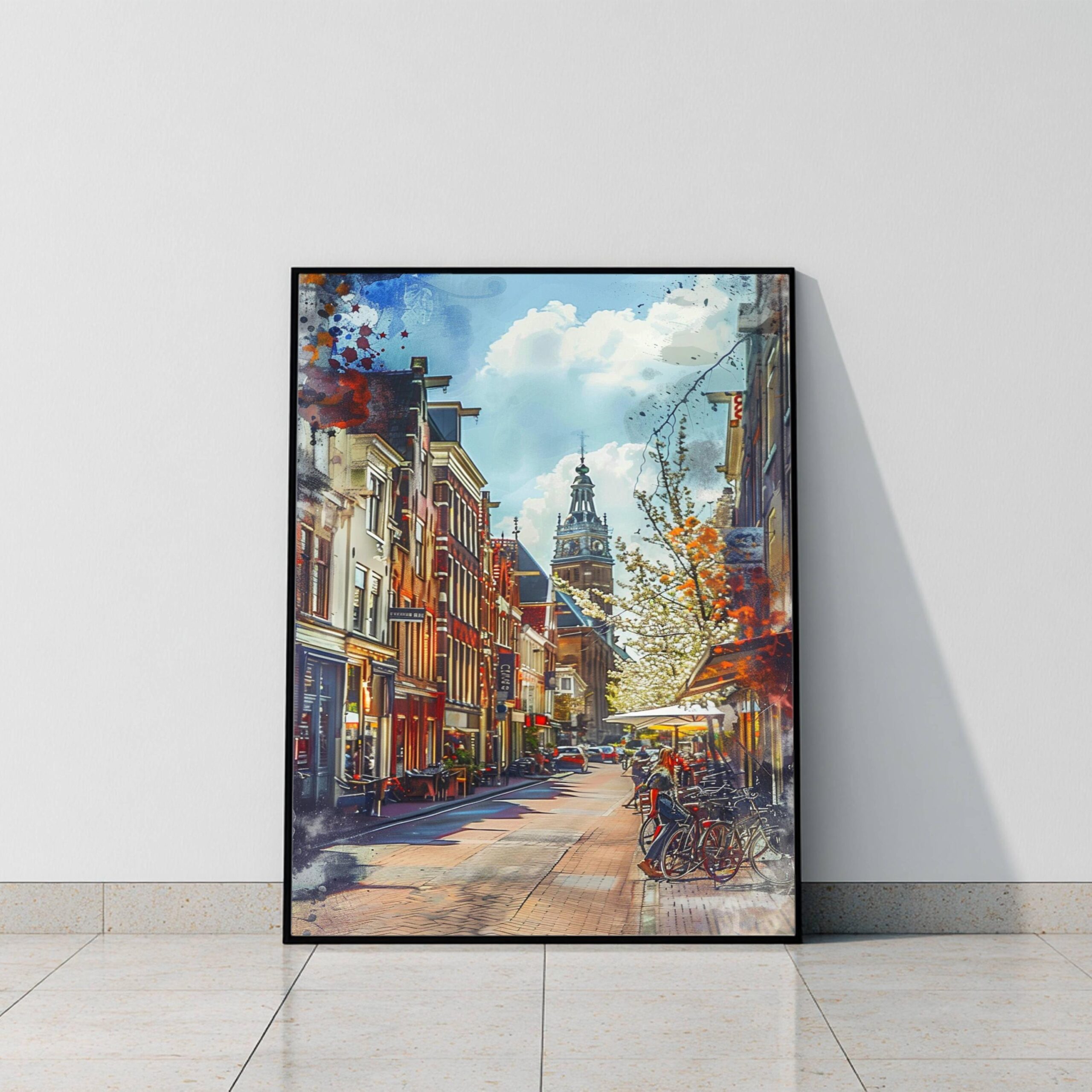 Arnhem The Netherlands (Holland) Europe Watercolor: Dutch Travel Art Poster - Image 8