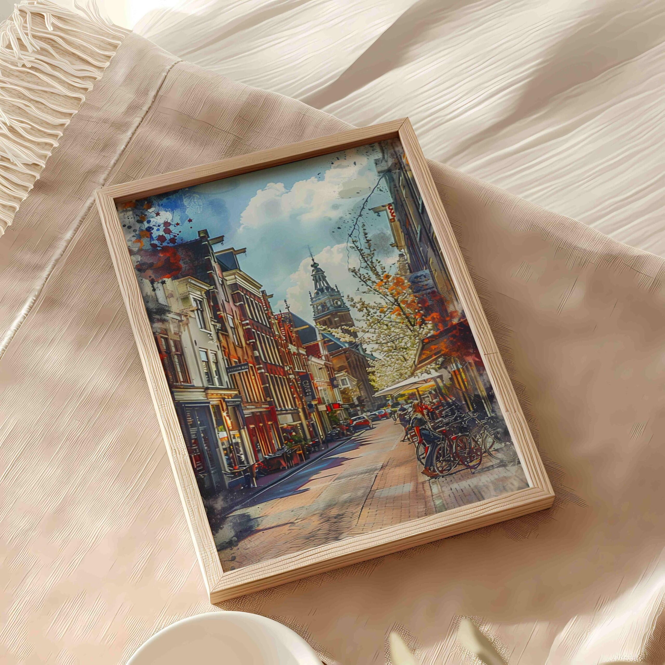 Arnhem The Netherlands (Holland) Europe Watercolor: Dutch Travel Art Poster - Image 9