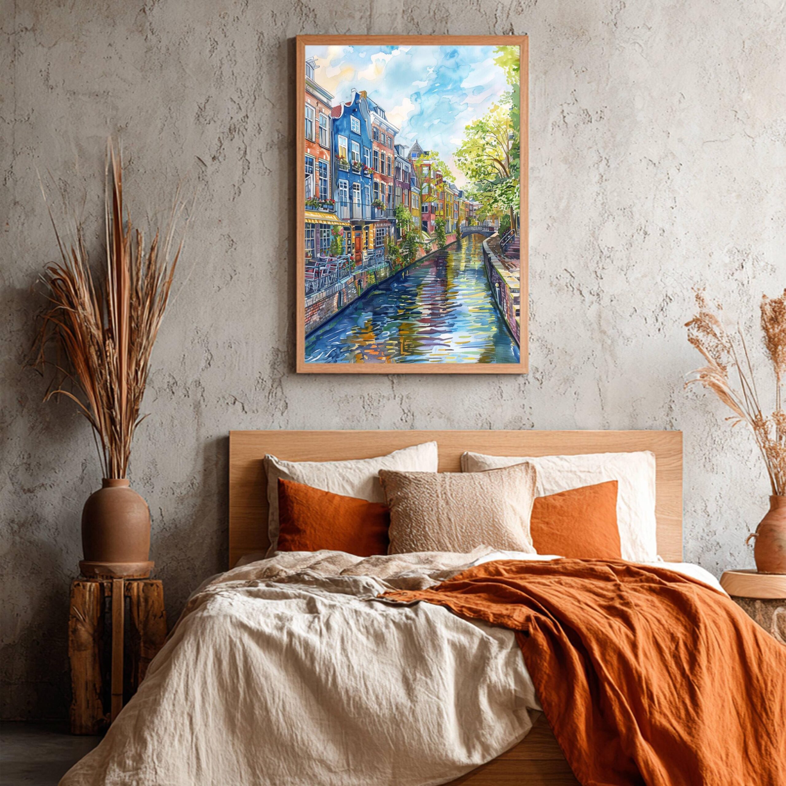 Utrecht The Netherlands (Holland) Europe Watercolor Print: Travel Art Poster - Image 6