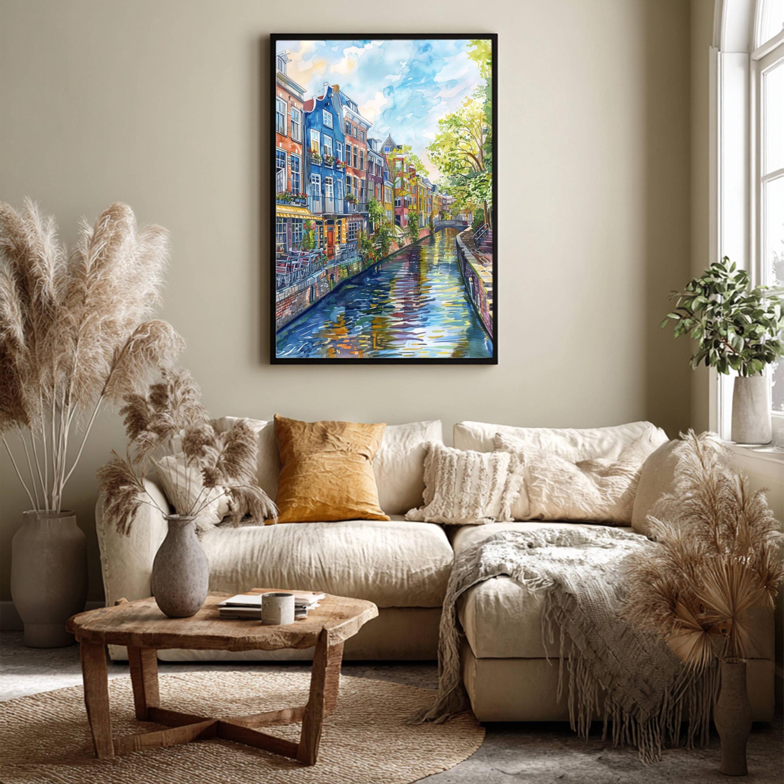 Utrecht The Netherlands (Holland) Europe Watercolor Print: Travel Art Poster - Image 7