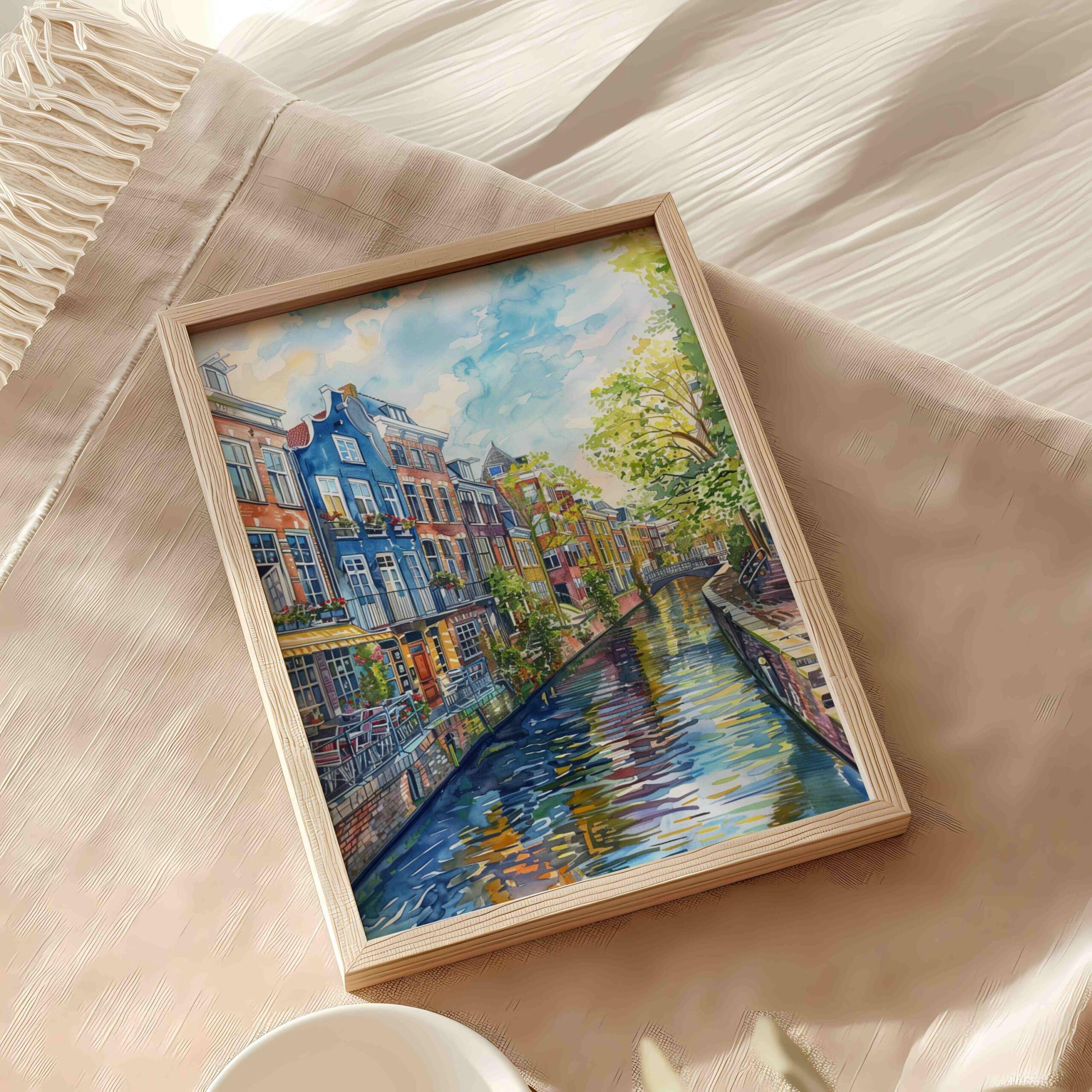 Utrecht The Netherlands (Holland) Europe Watercolor Print: Travel Art Poster - Image 9