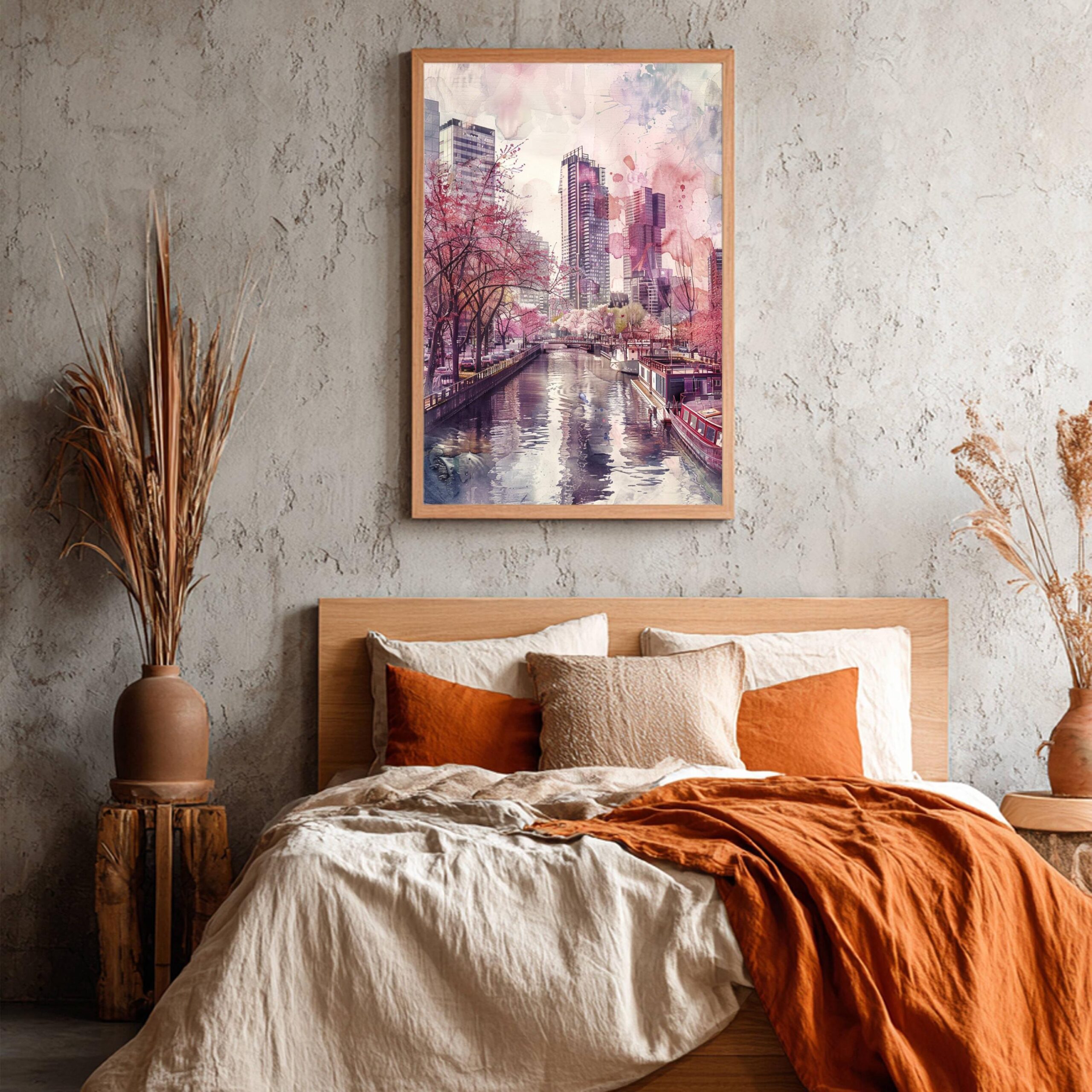 Rotterdam The Netherlands (Holland) Europe Watercolor: Travel Art Poster - Image 6