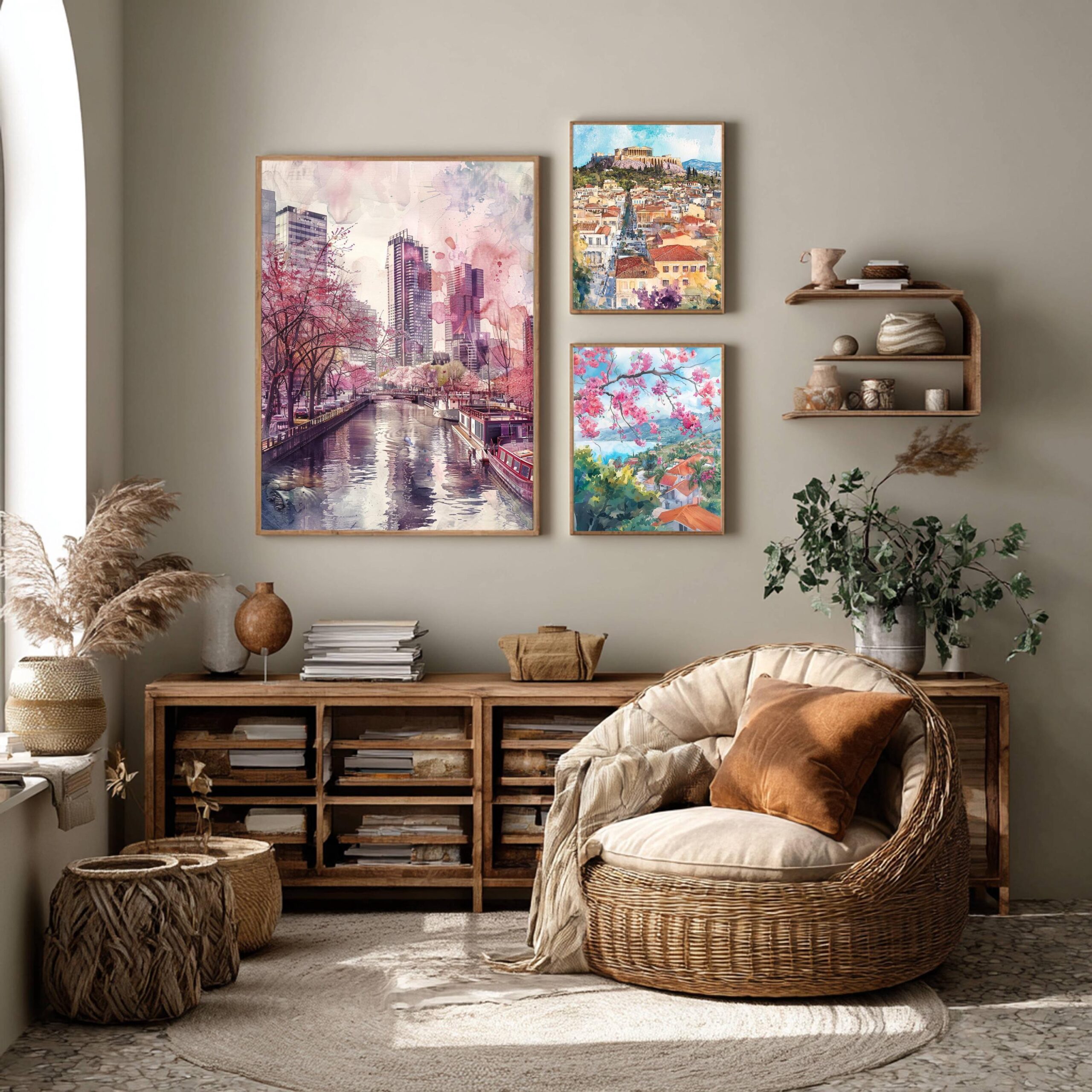 Rotterdam The Netherlands (Holland) Europe Watercolor: Travel Art Poster - Image 2