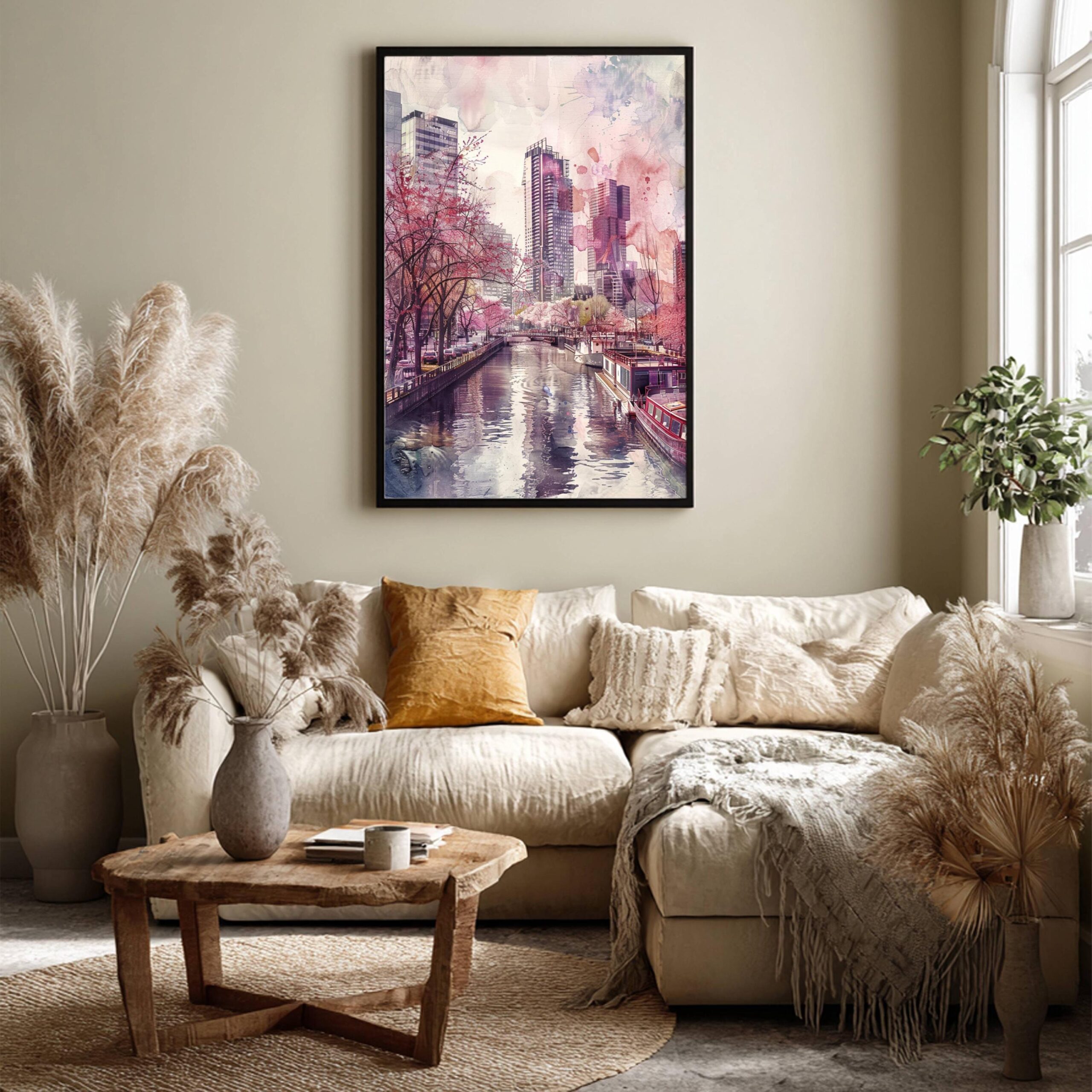 Rotterdam The Netherlands (Holland) Europe Watercolor: Travel Art Poster - Image 7