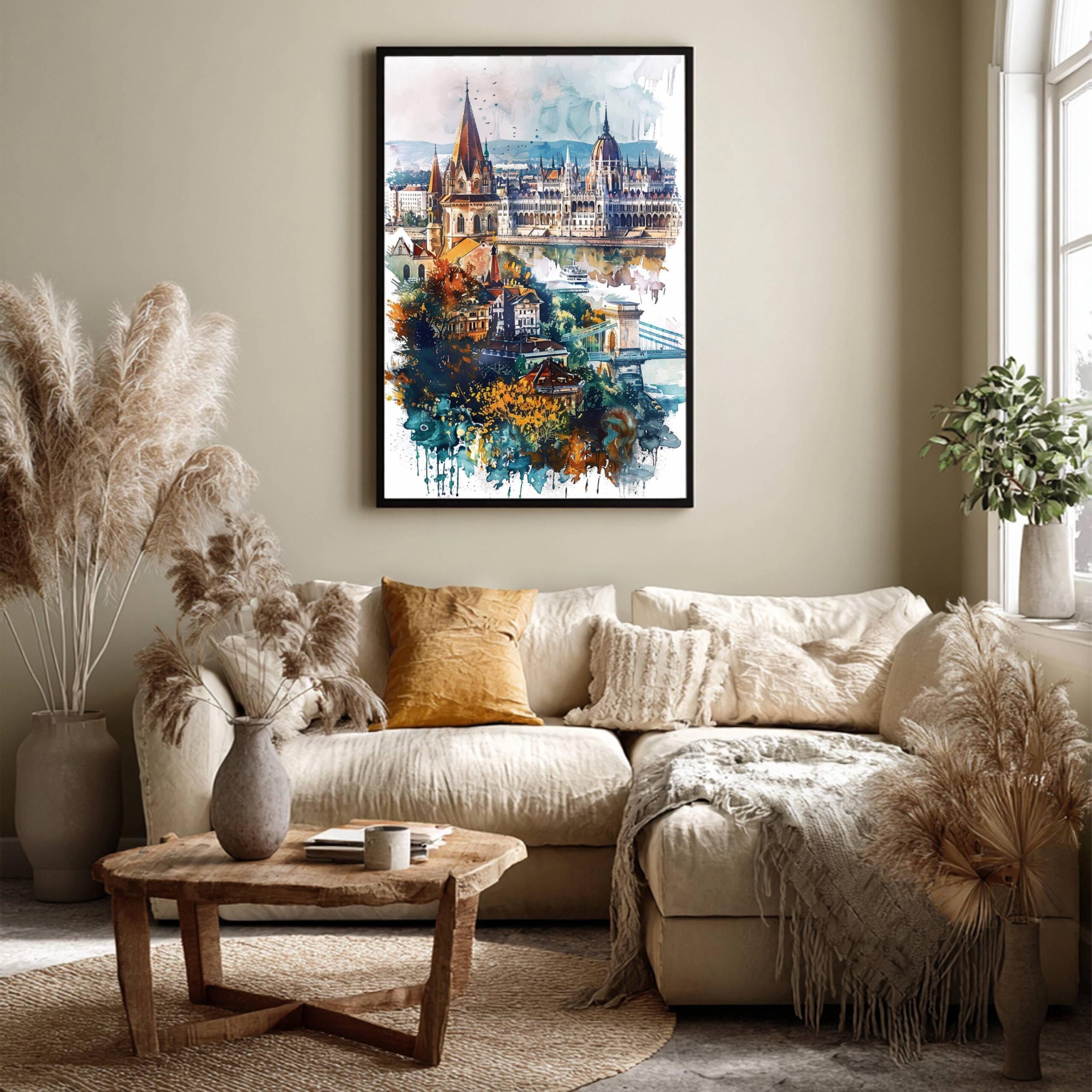 Hungary Europe Watercolor Print: Travel Art Poster - Image 7