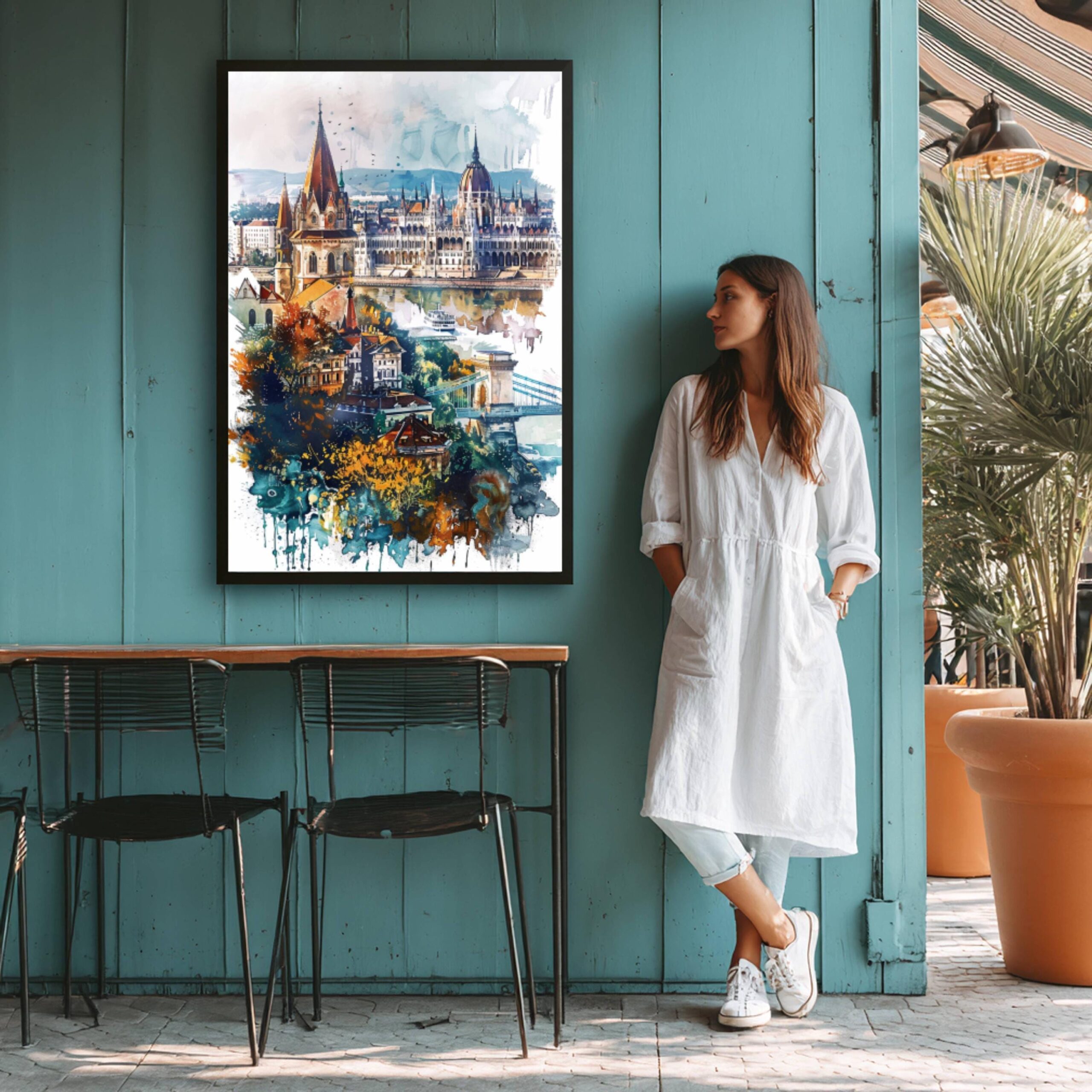 Hungary Europe Watercolor Print: Travel Art Poster - Image 5