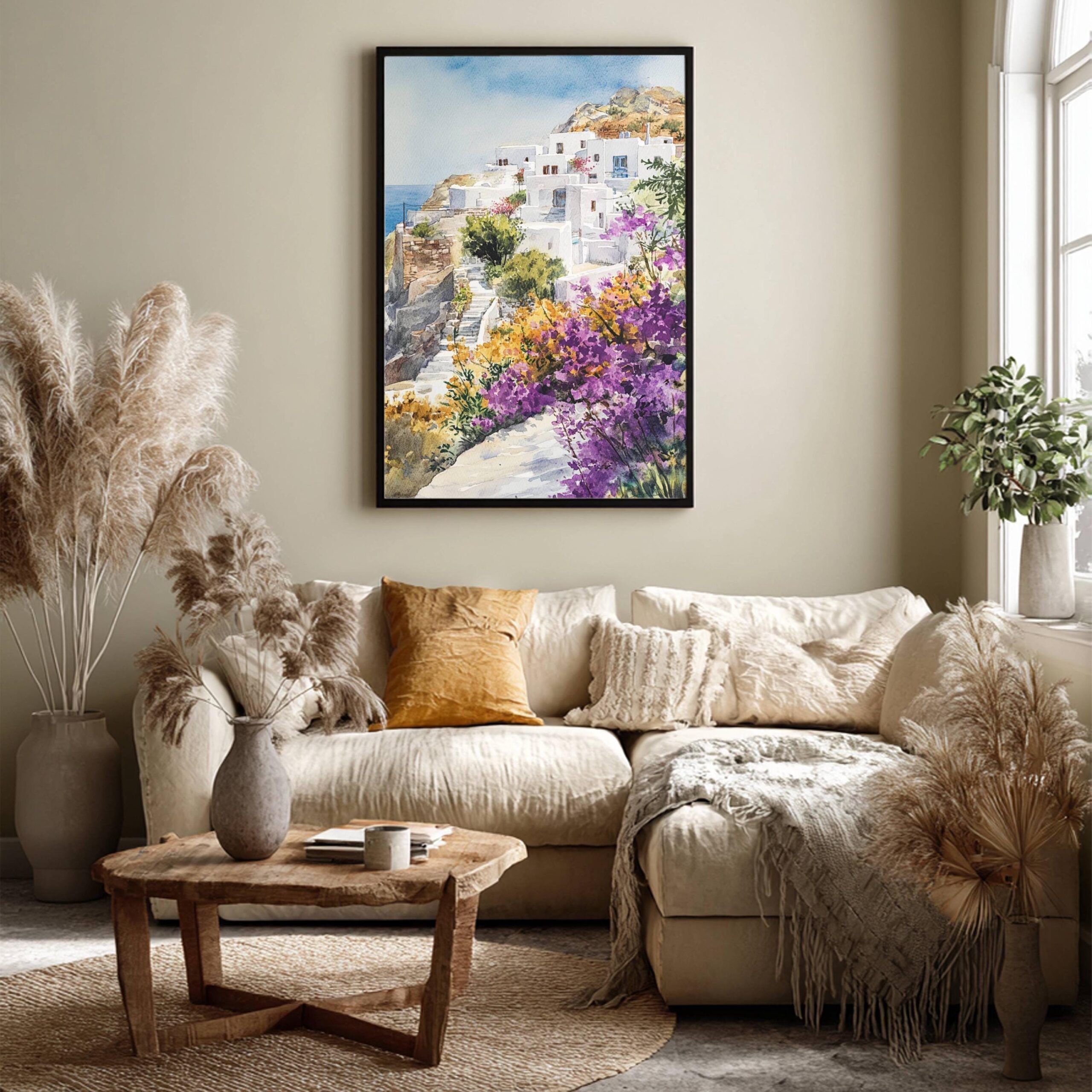 Sifnos Island Greece Watercolor: Travel Art Poster - Image 7