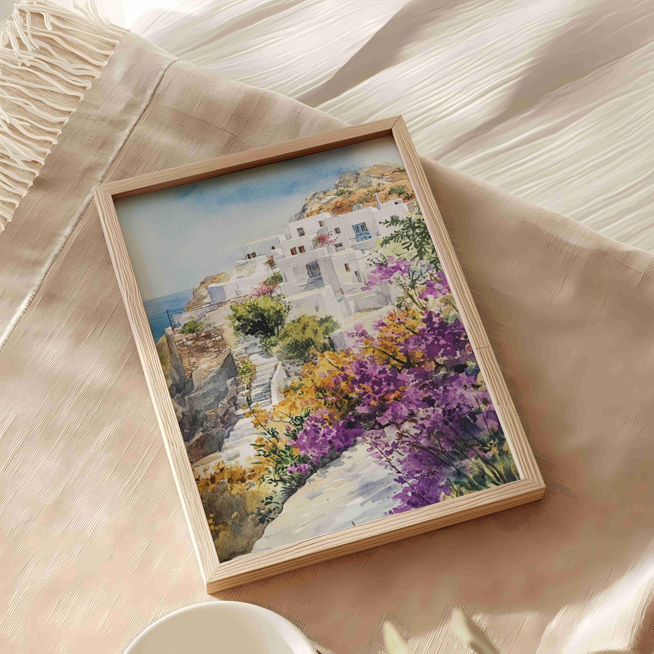 Sifnos Island Greece Watercolor: Travel Art Poster - Image 9