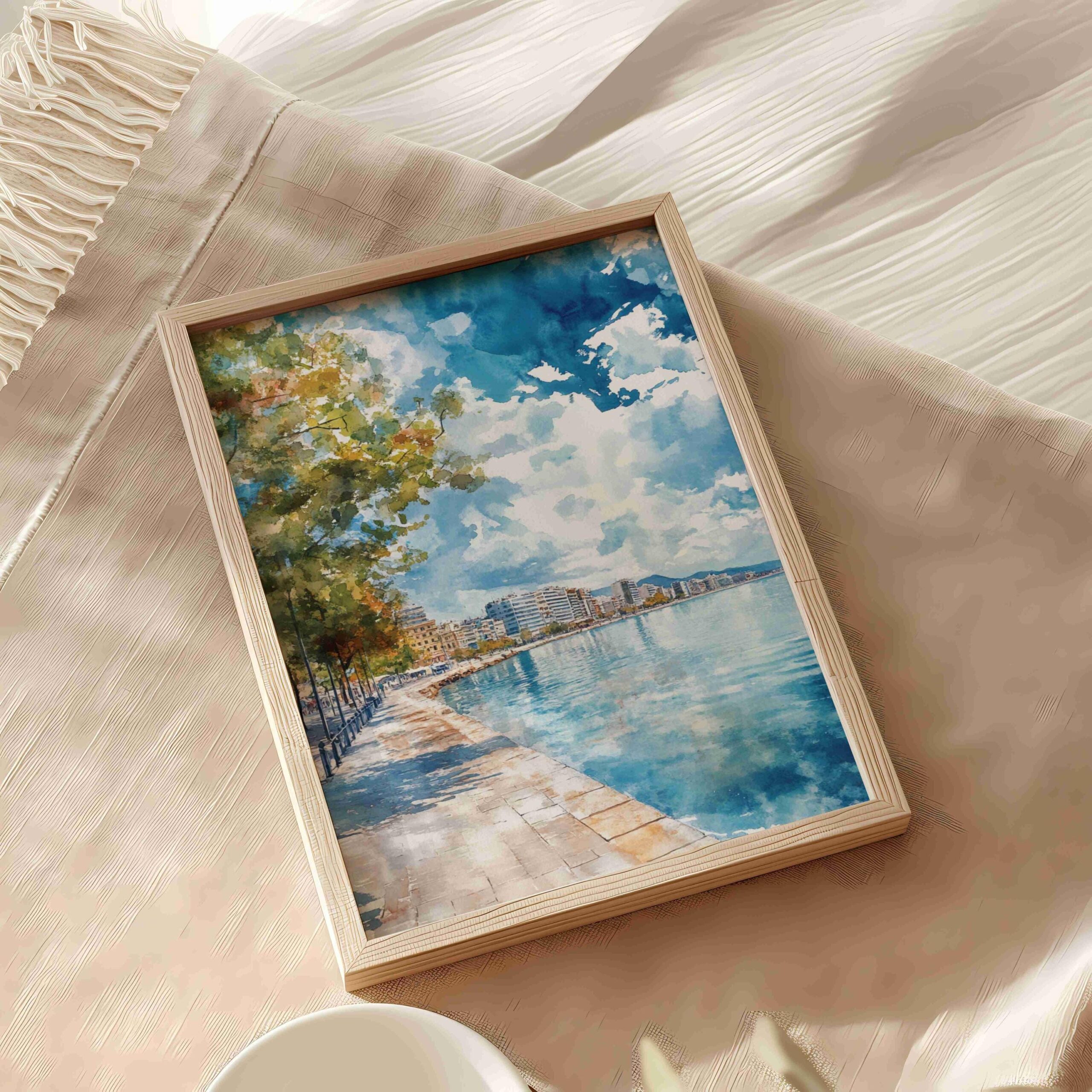 Thessaloniki Greece Watercolor: Greek Travel Art Poster - Image 9