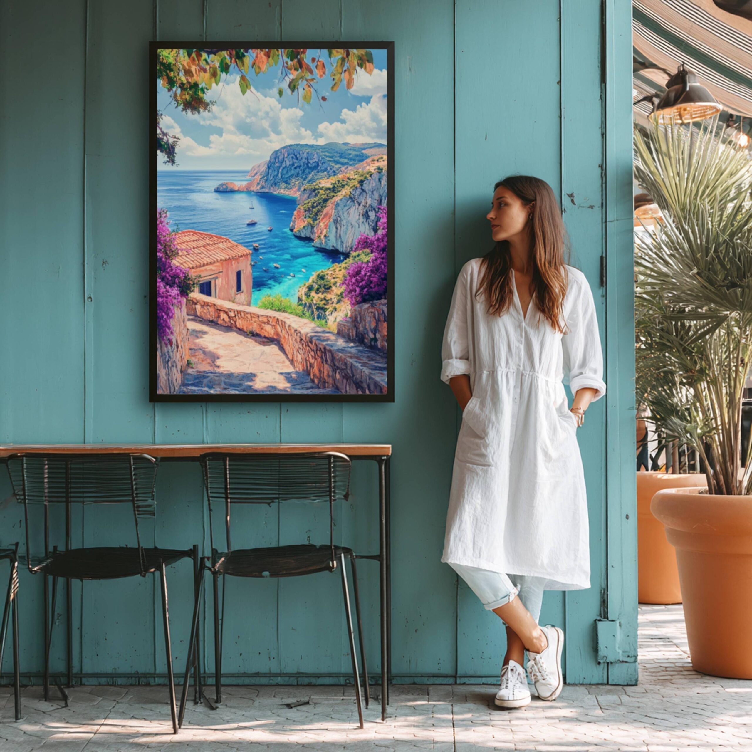 Zakynthos Island Greece Watercolor: Travel Art Poster - Image 5