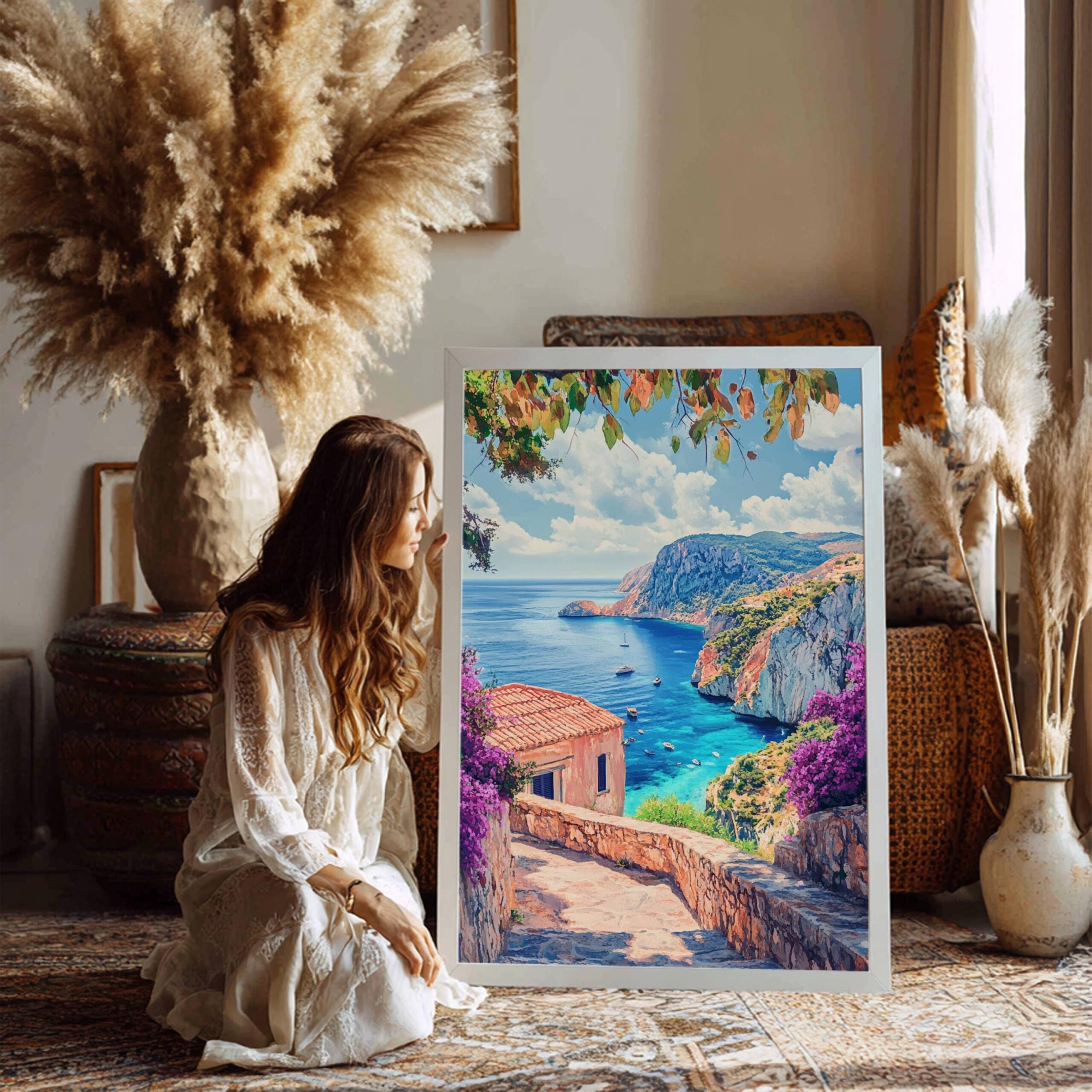 Zakynthos Island Greece Watercolor: Travel Art Poster - Image 3