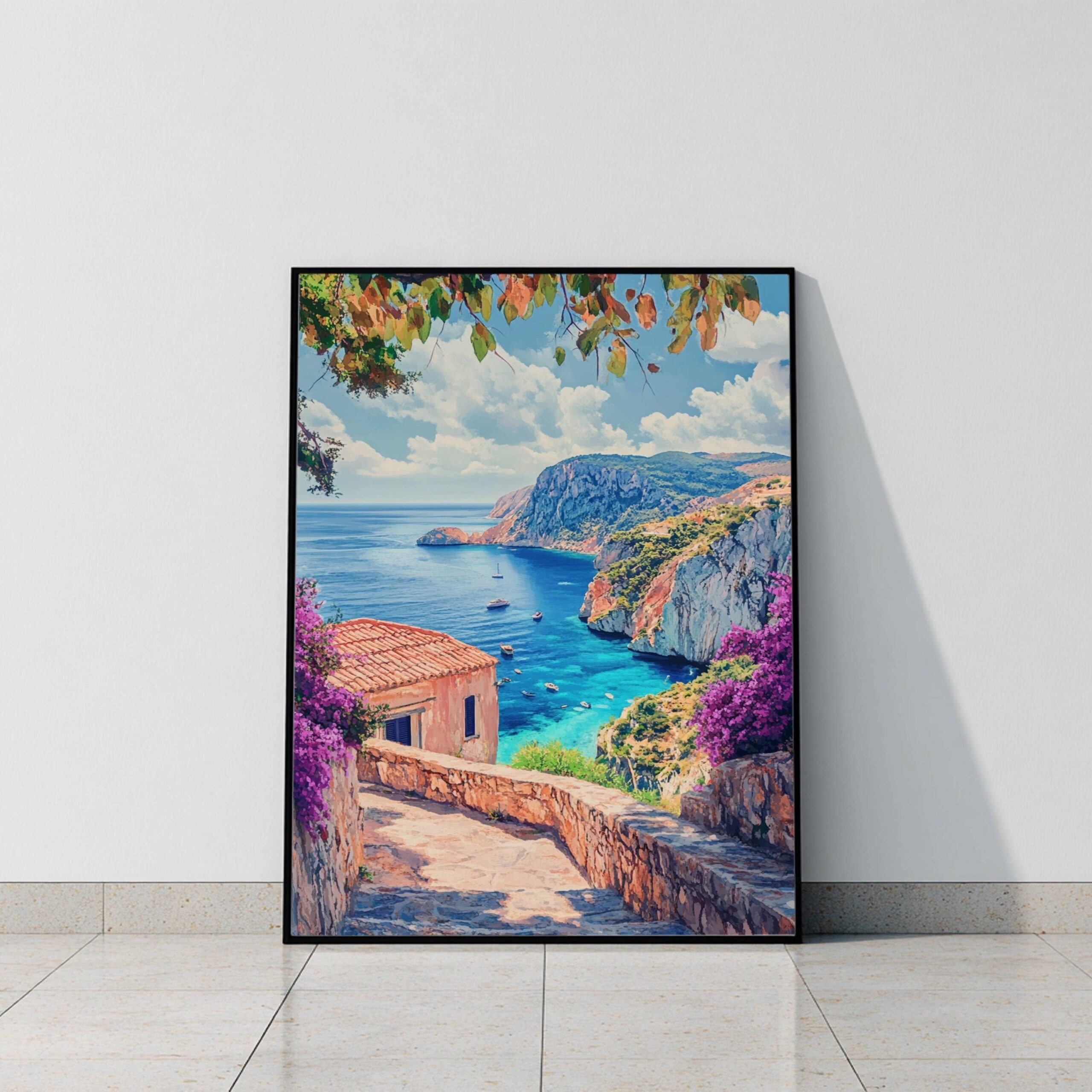 Zakynthos Island Greece Watercolor: Travel Art Poster - Image 8