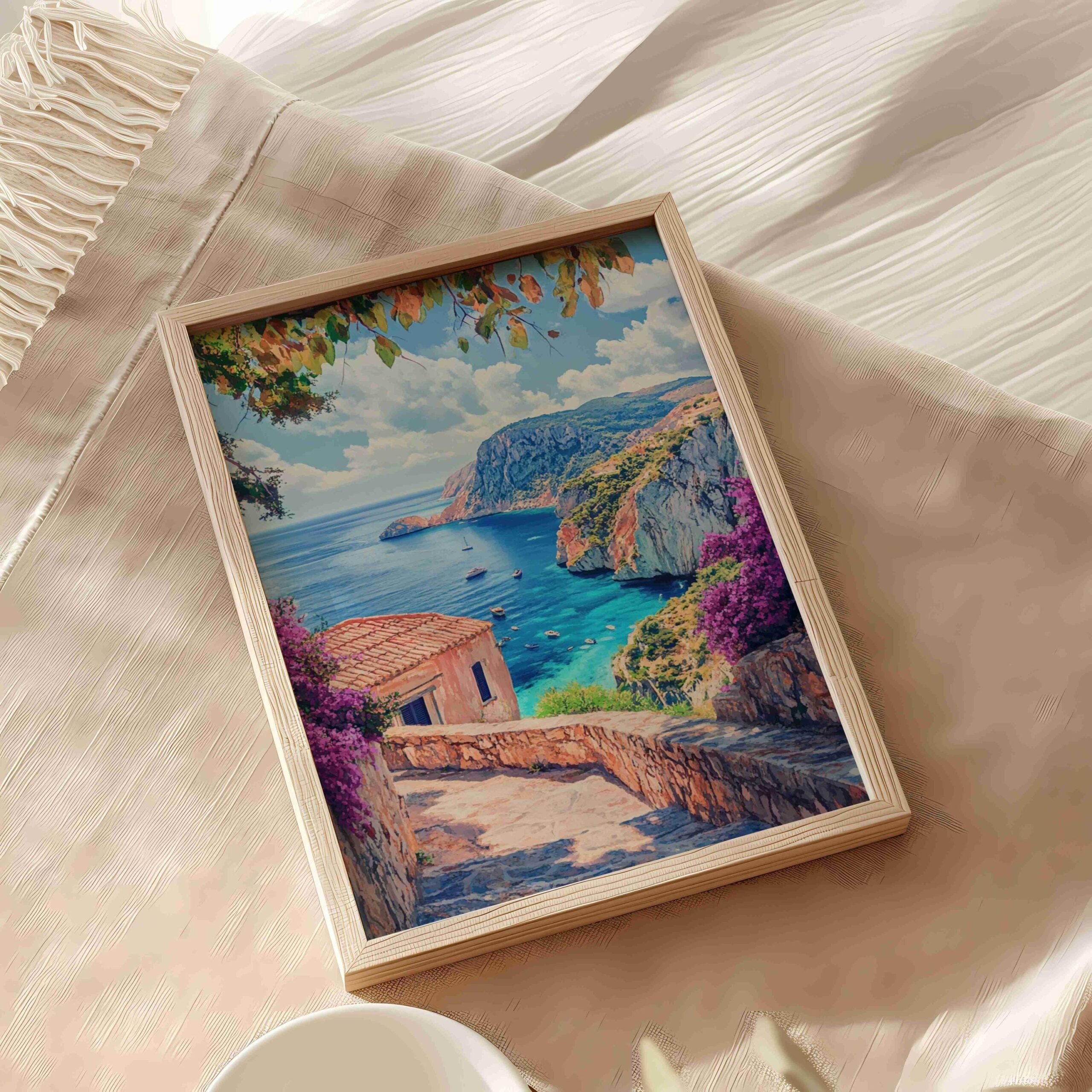 Zakynthos Island Greece Watercolor: Travel Art Poster - Image 9