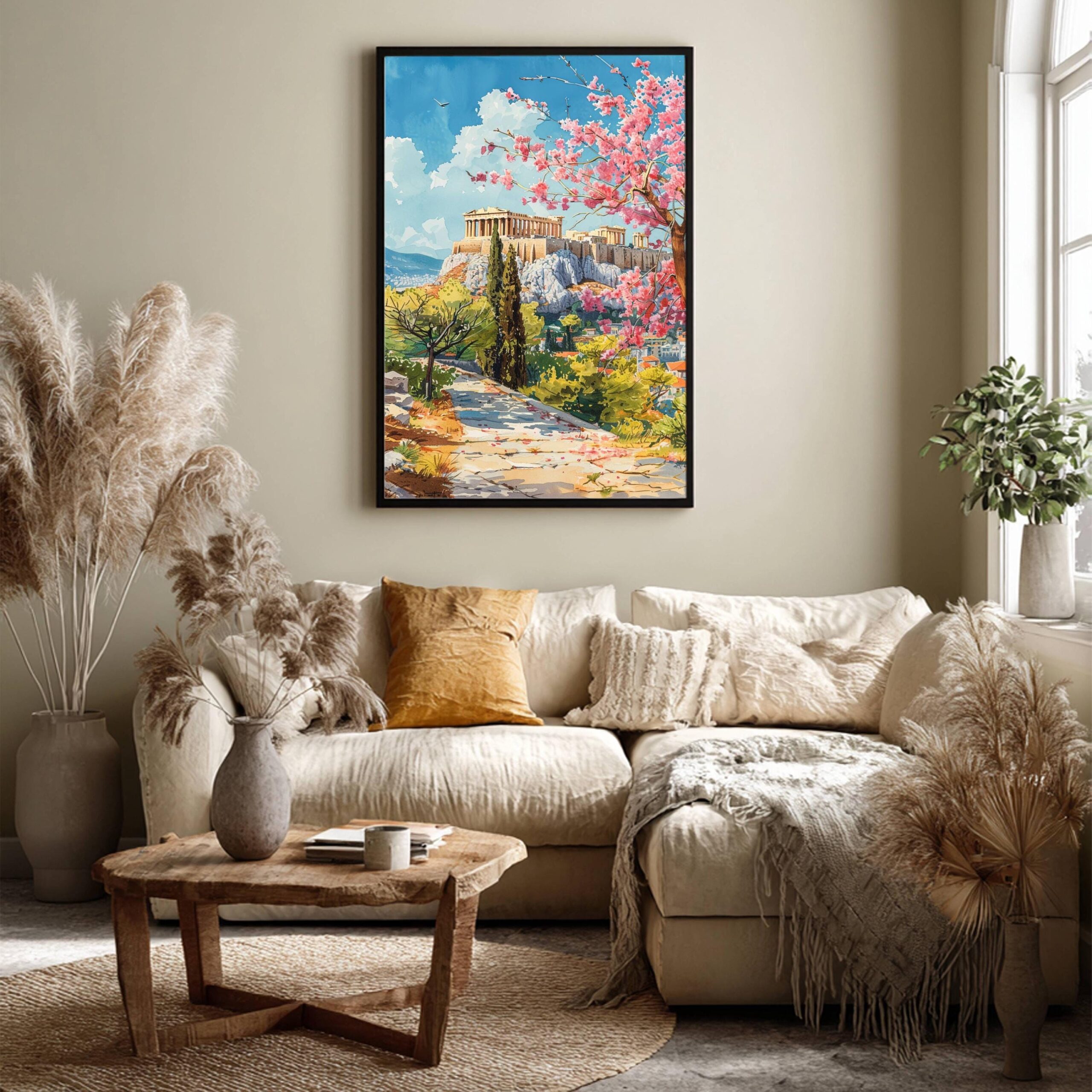 Athens Greece Europe Watercolor: Greek Travel Art Poster - Image 7