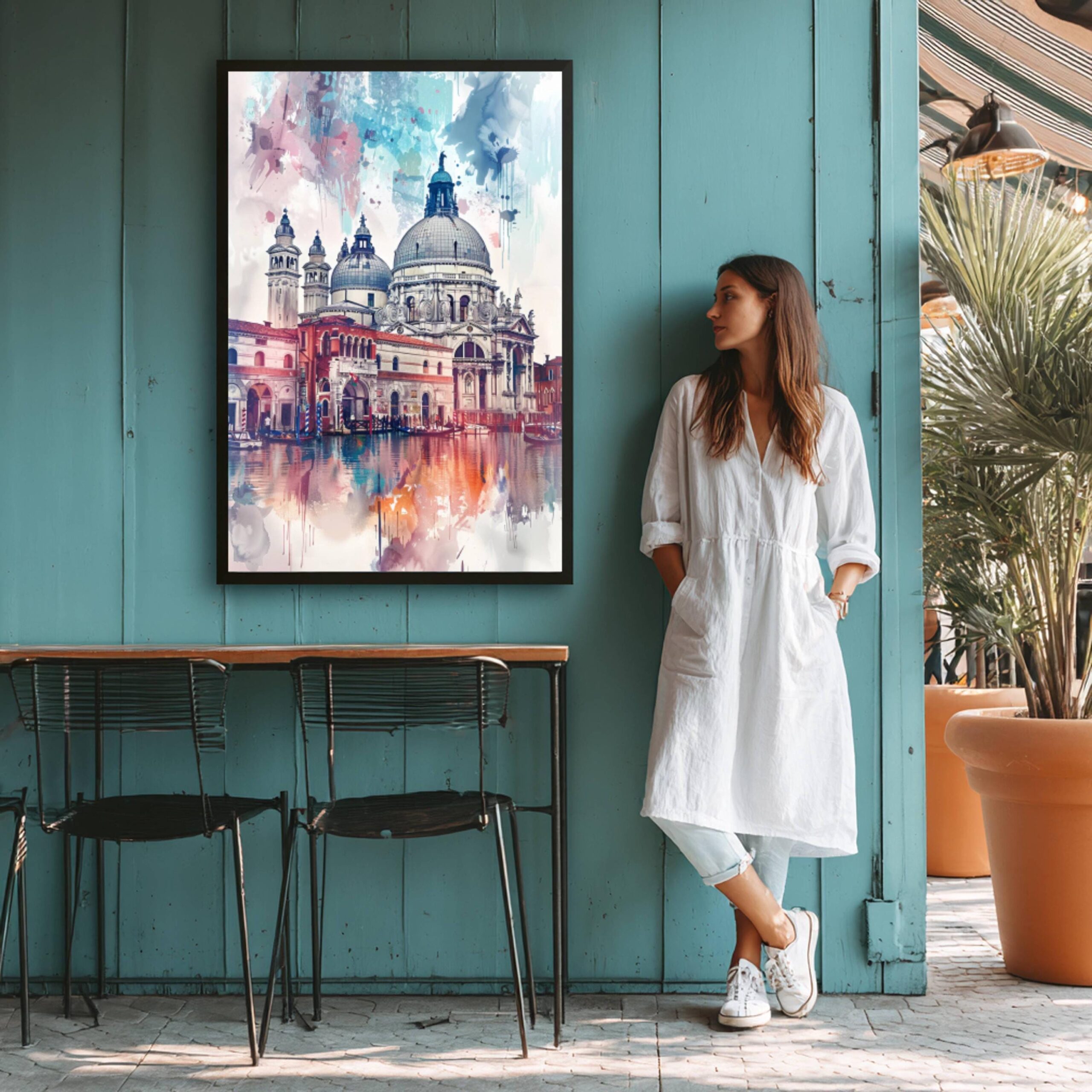 St. Marks Basilica Venice Italy Watercolor: Travel Art Print - Image 5
