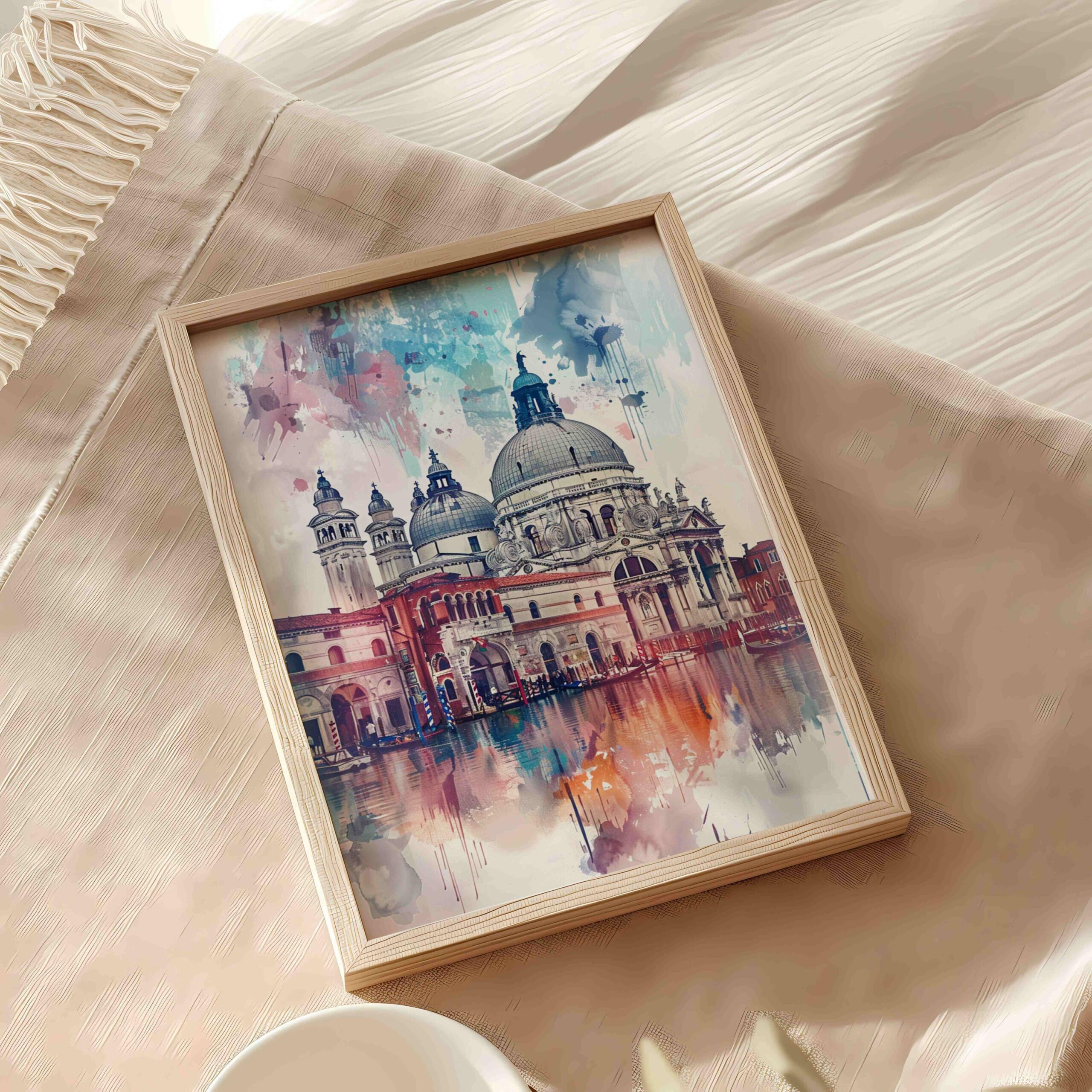 St. Marks Basilica Venice Italy Watercolor: Travel Art Print - Image 9