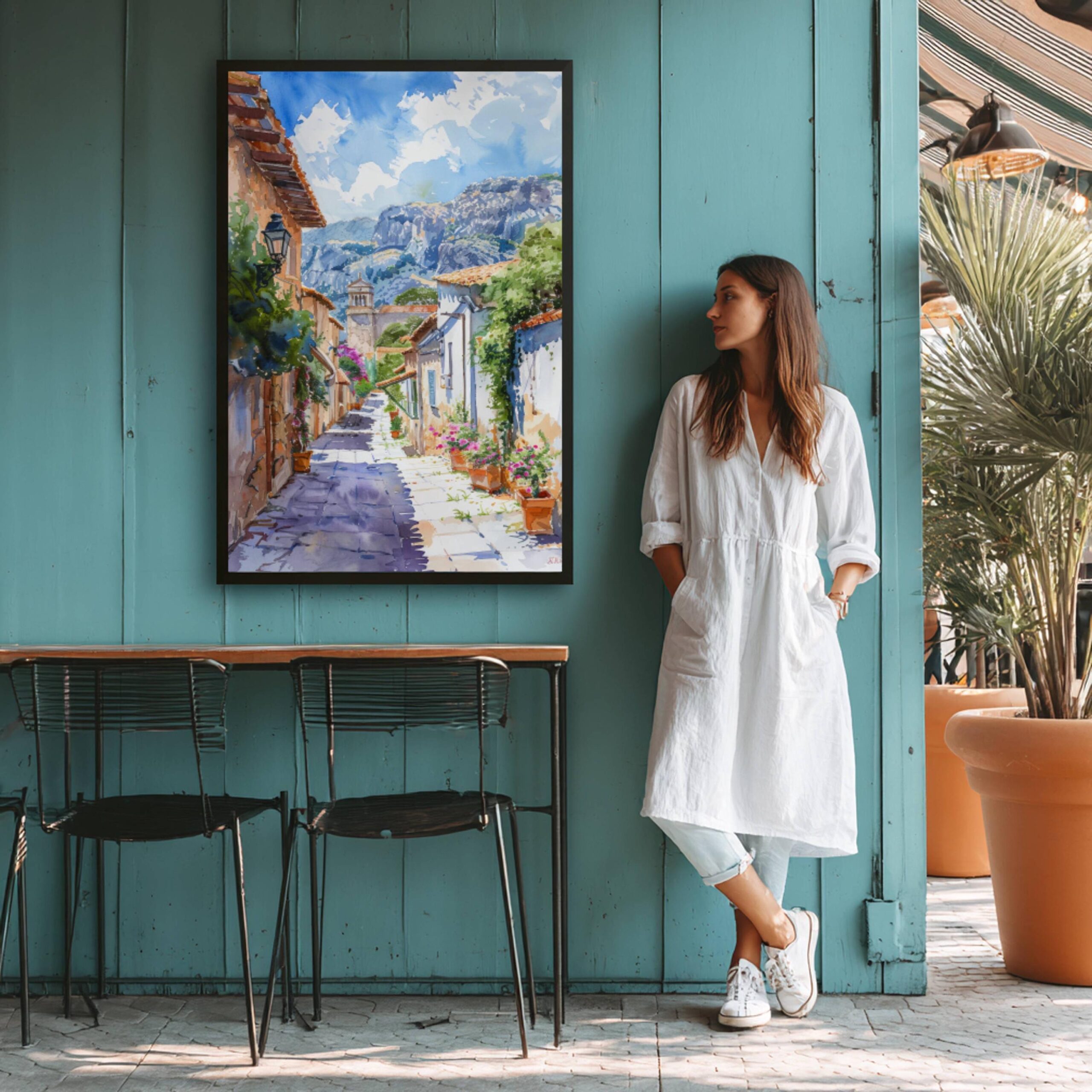 Palermo Sicily Italy Watercolor: Travel Art Print - Image 5