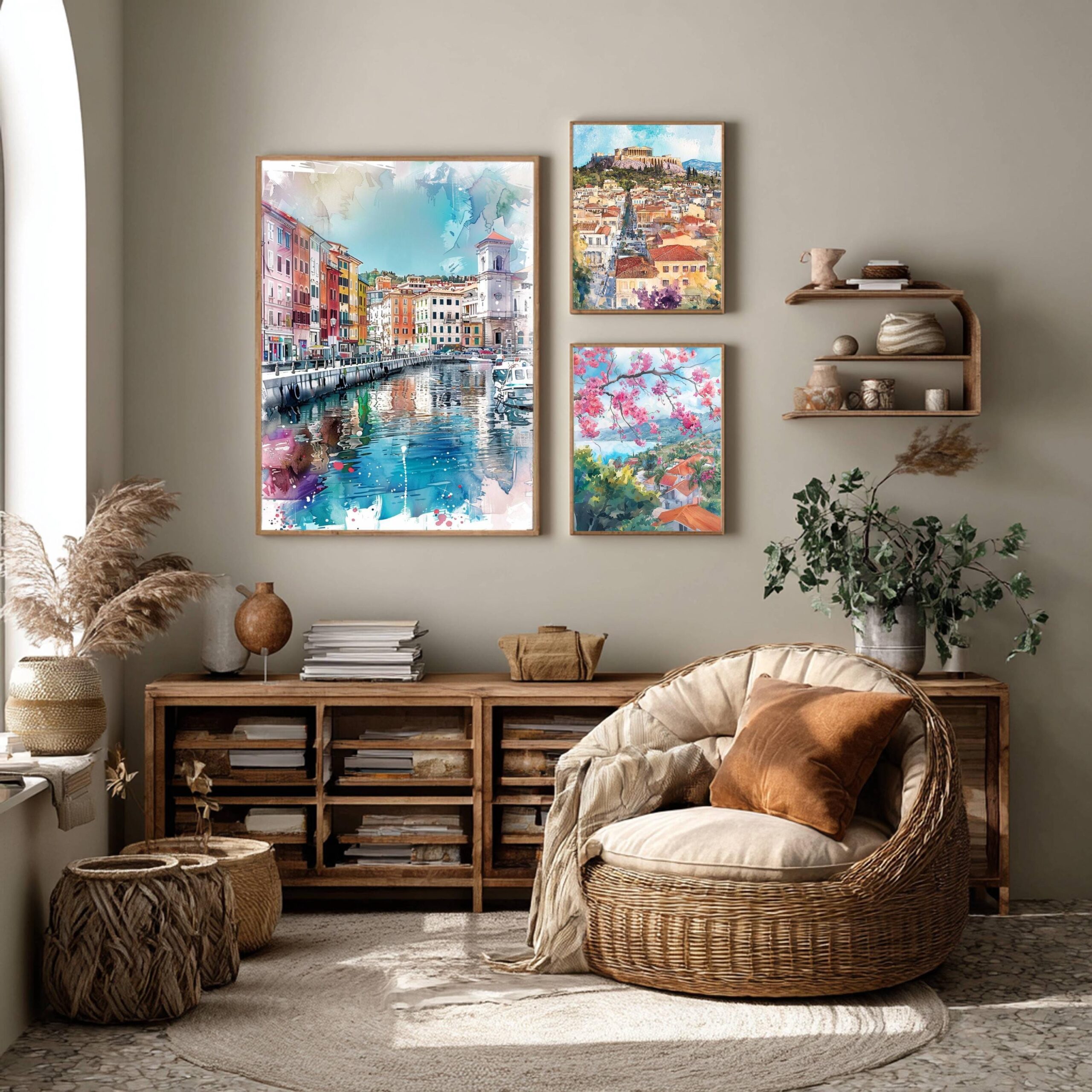 Trieste Italy Watercolor: Travel Art Print - Image 2