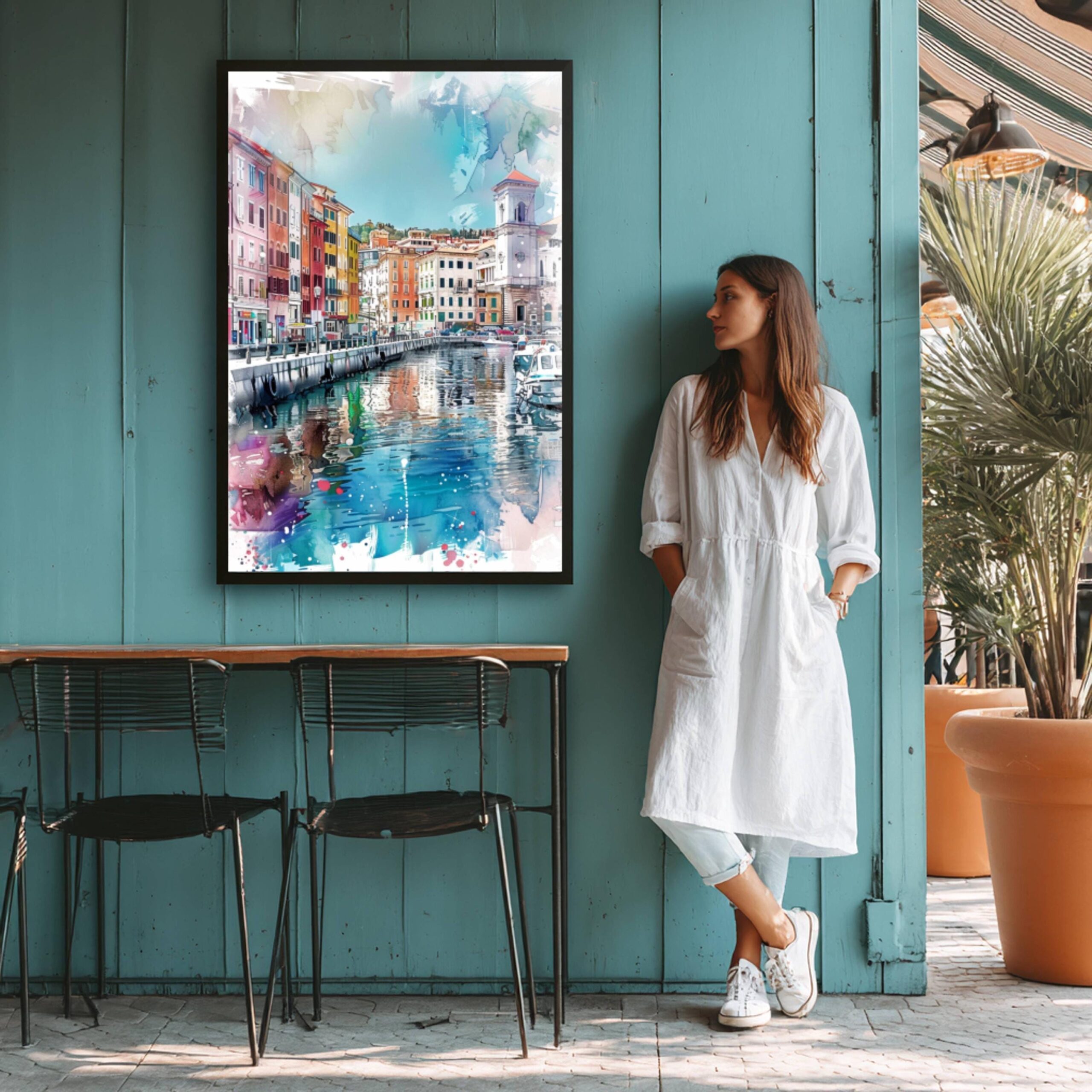 Trieste Italy Watercolor: Travel Art Print - Image 5