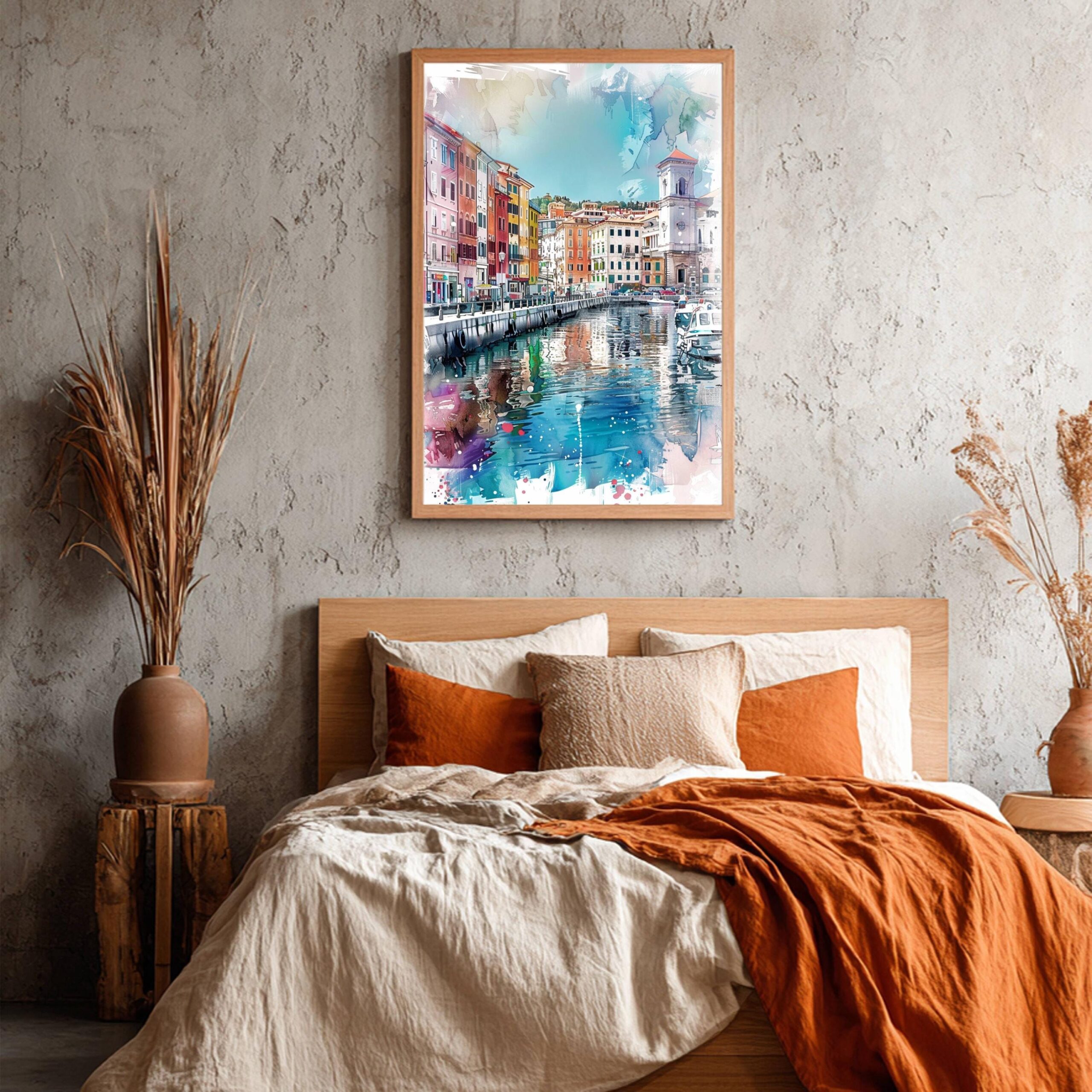 Trieste Italy Watercolor: Travel Art Print - Image 6