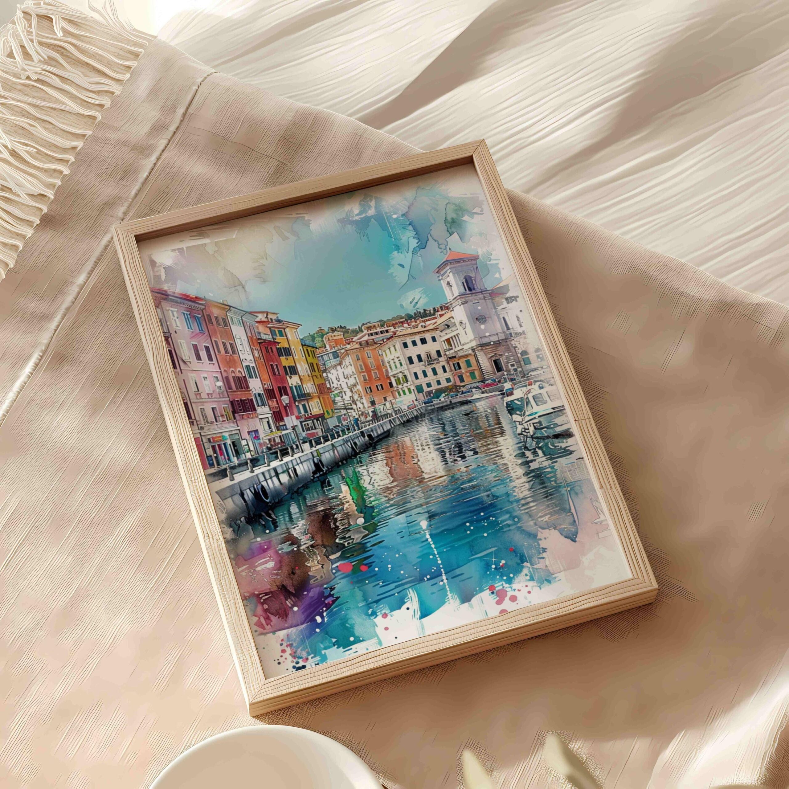 Trieste Italy Watercolor: Travel Art Print - Image 9