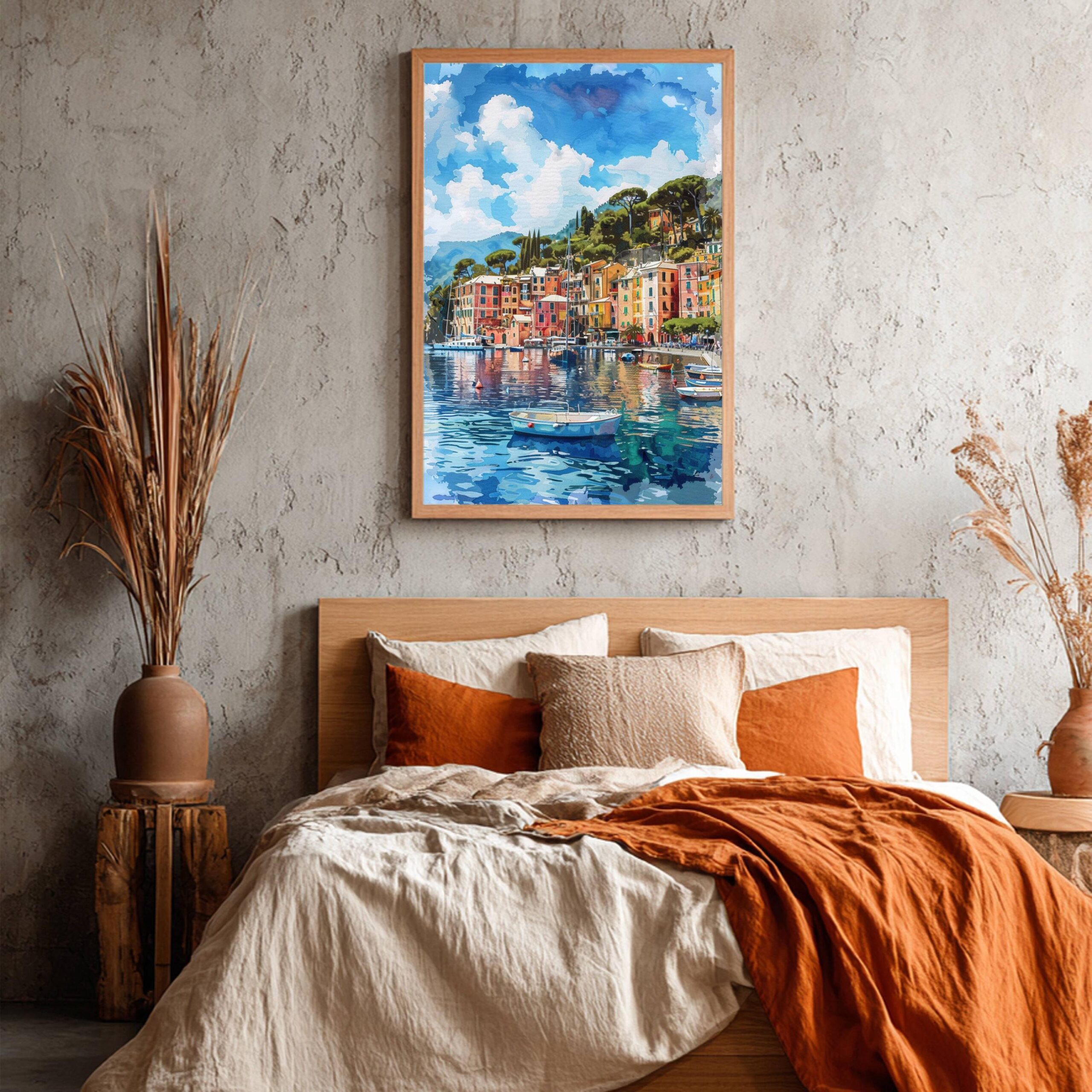 Portofino Italy Europe Watercolor: Travel Art Print - Image 6