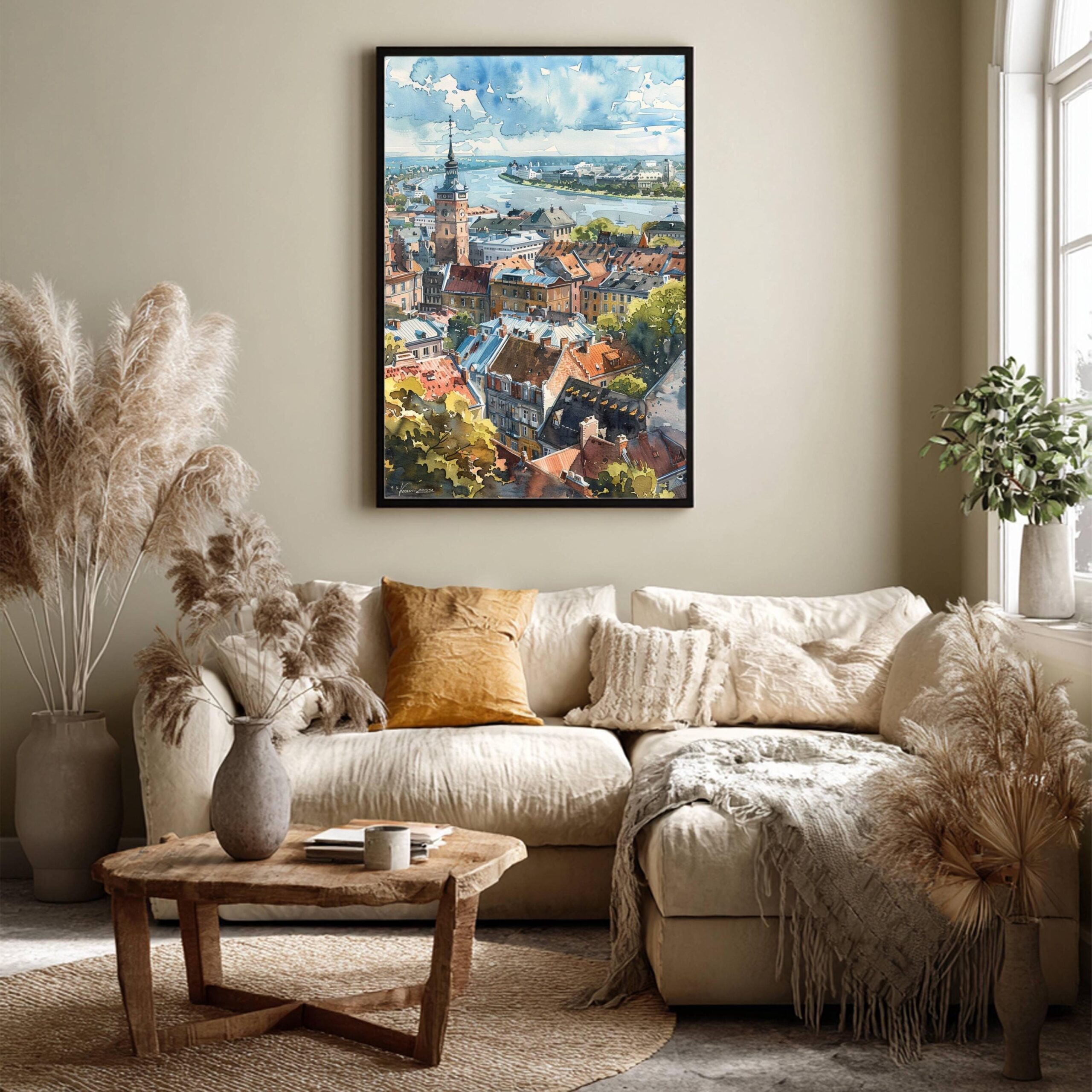 Latvia Europe Watercolor Print: Travel Art Poster - Image 7