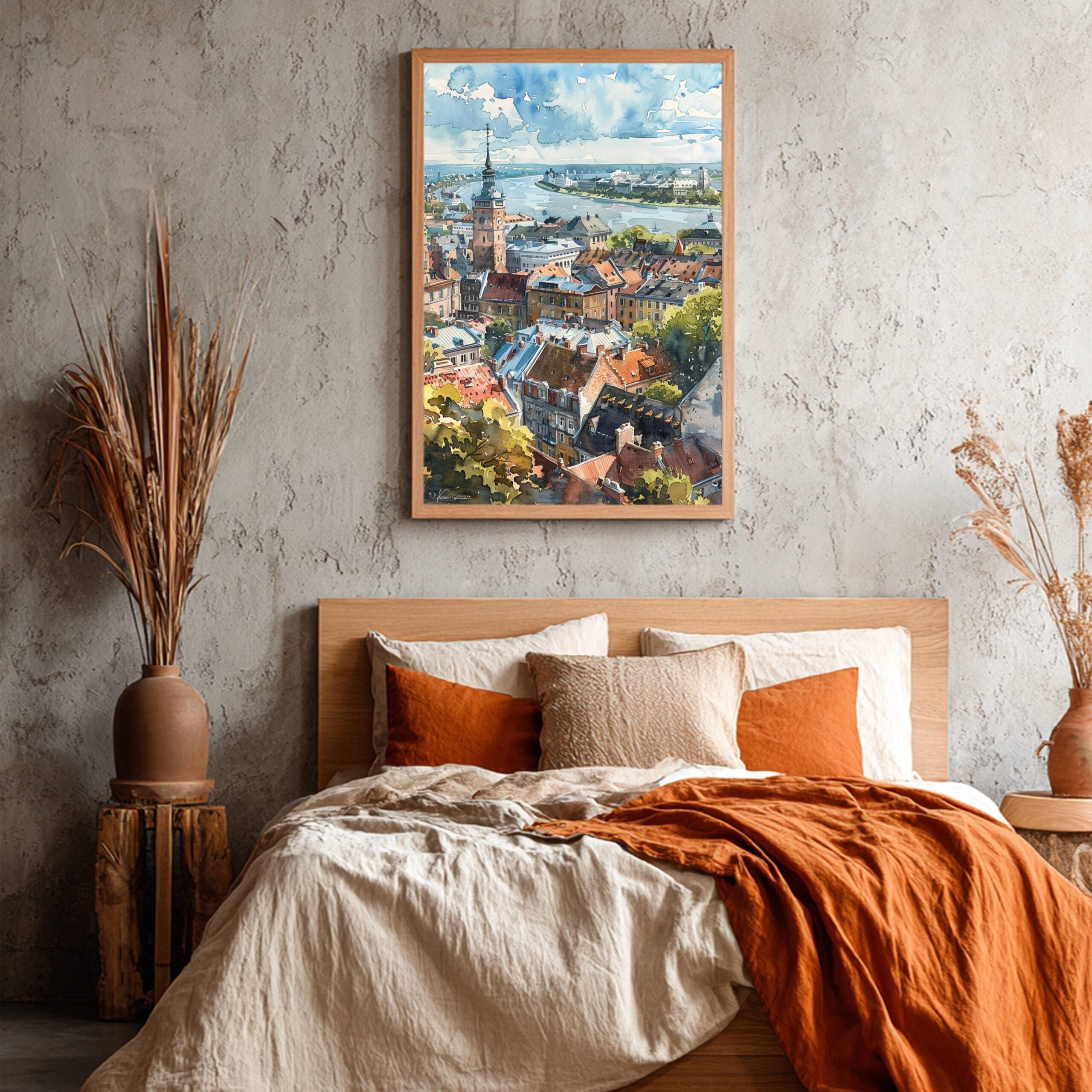 Latvia Europe Watercolor Print: Travel Art Poster - Image 6
