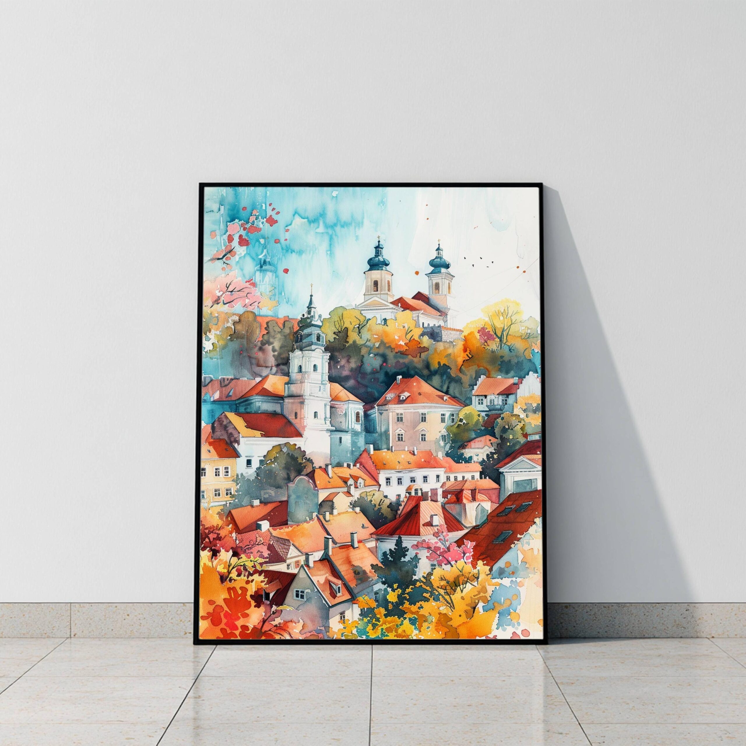 Lithuania Europe Watercolor: Travel Art Poster - Image 8